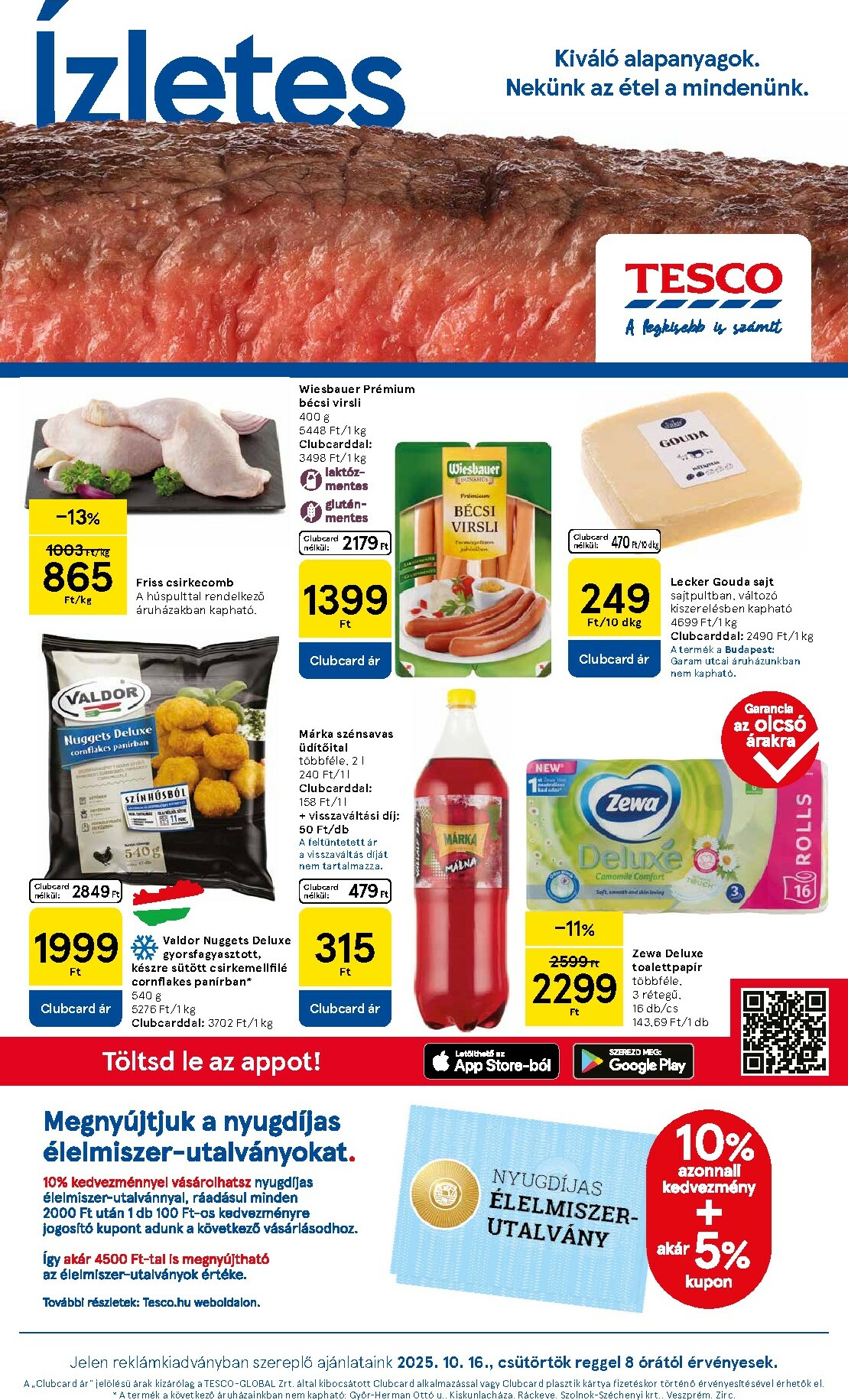 tesco - Tesco Szupermarket akciós újság, érvényes 10.16. - 10.22.