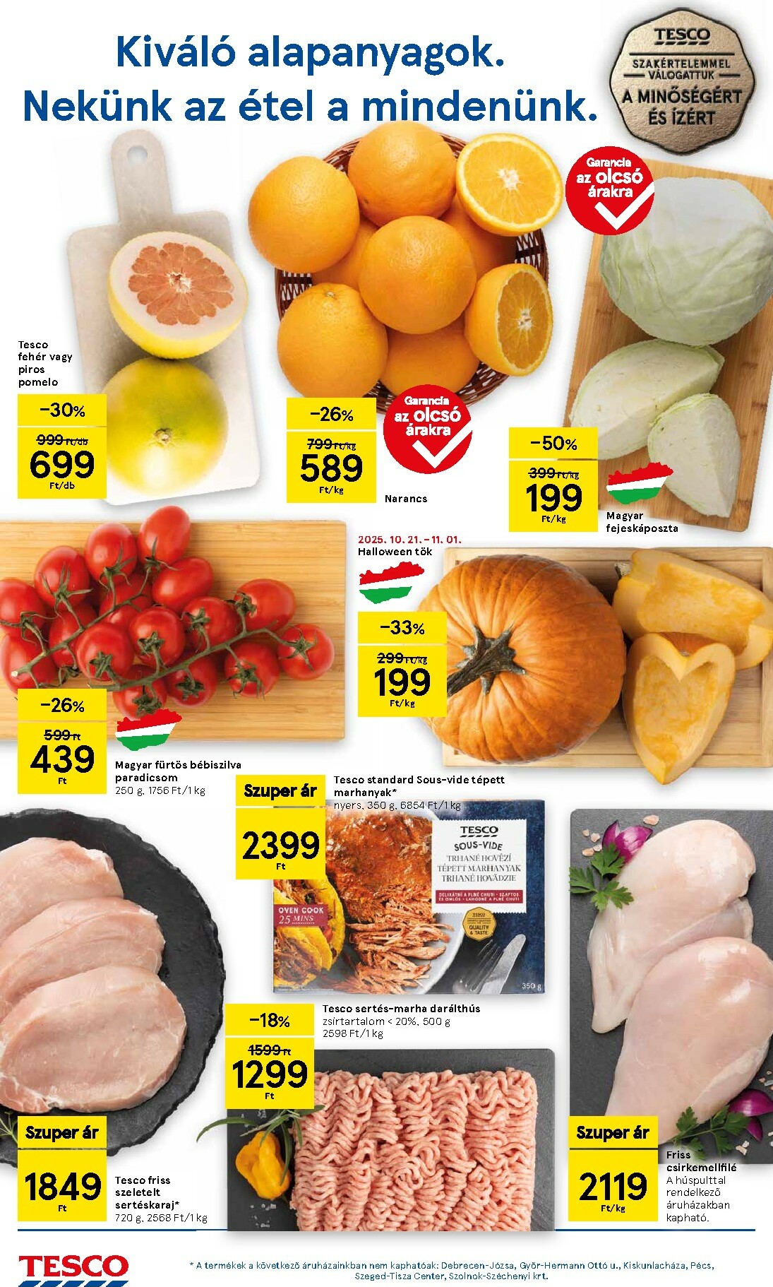 tesco - Tesco Szupermarket akciós újság, érvényes 10.23. - 10.29. - page: 2