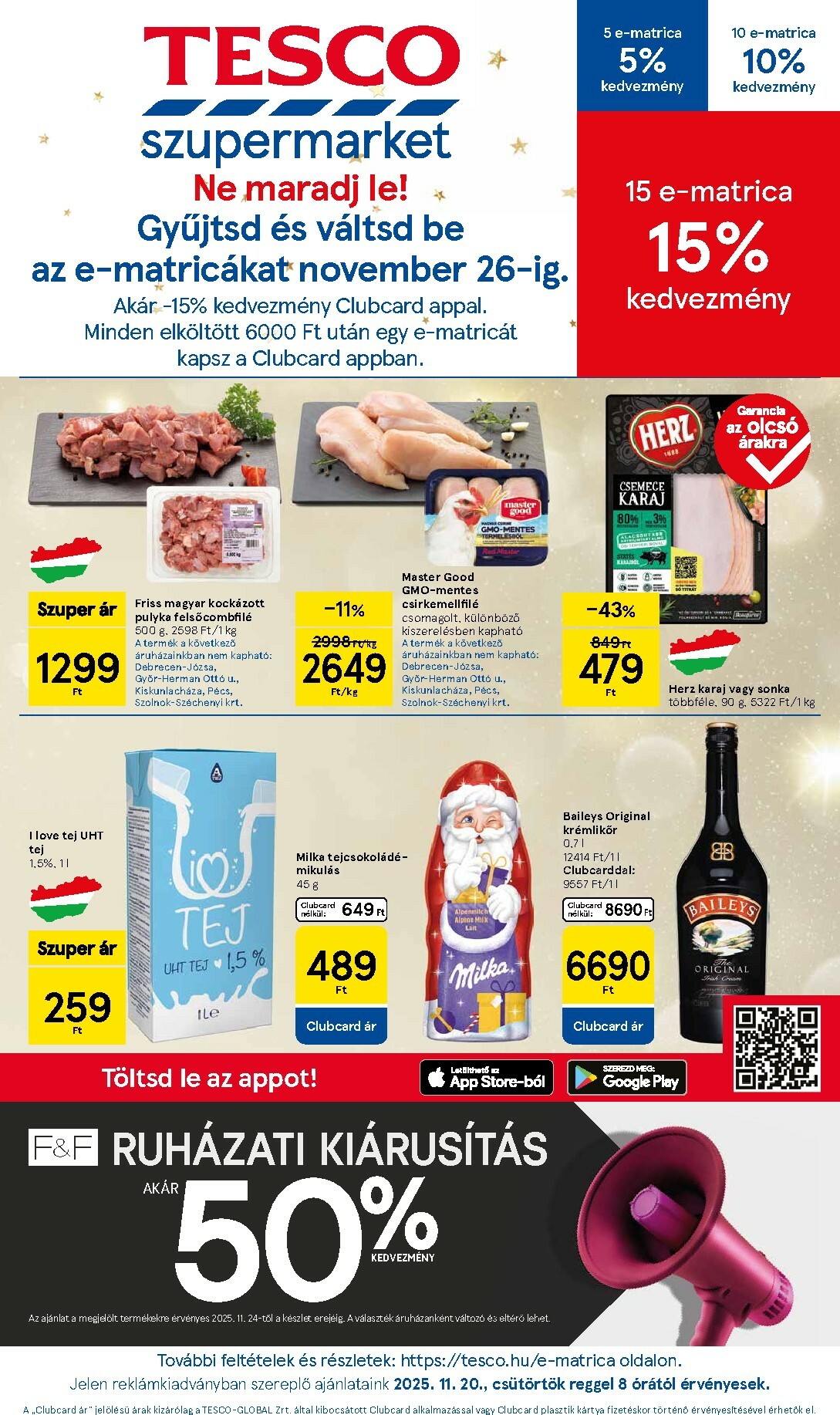 tesco - Tesco szupermarket akciós újság, érvényes 11.20. - 11.26.