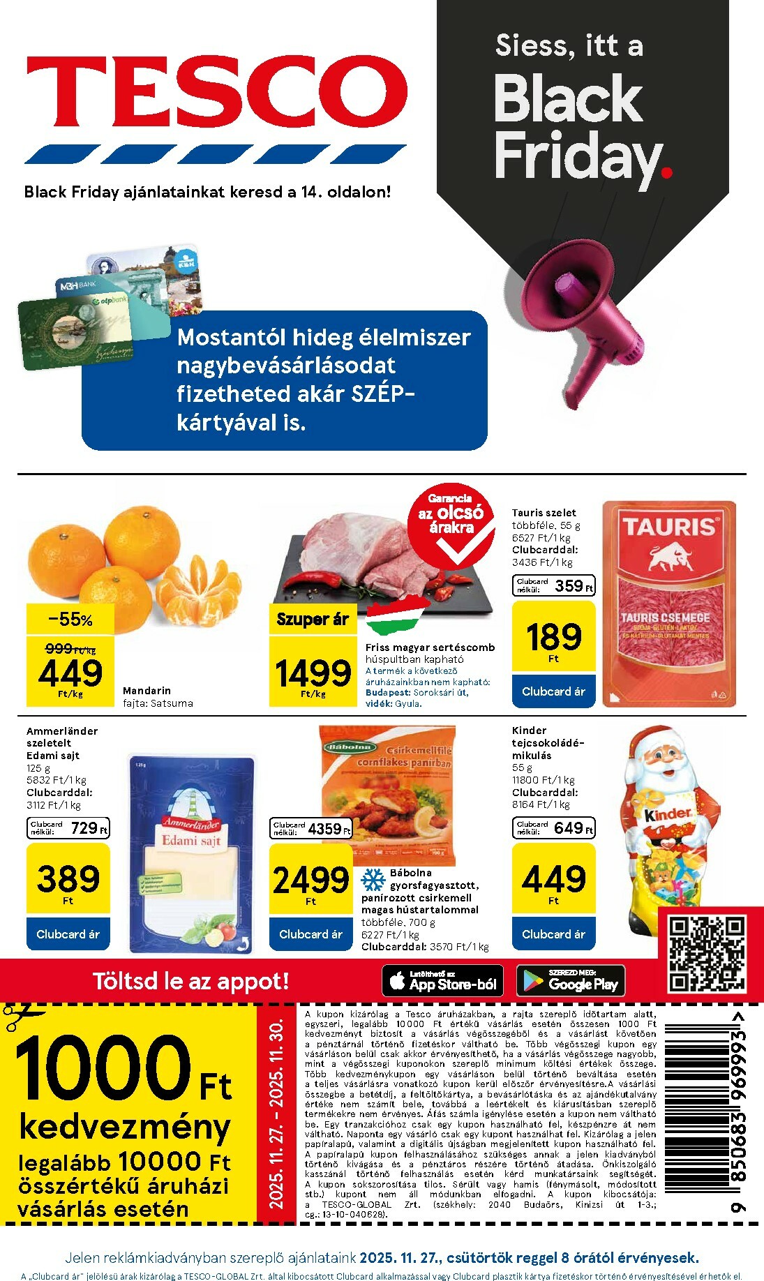 tesco - Tesco akciós újság, érvényes 11.27. - 12.03.