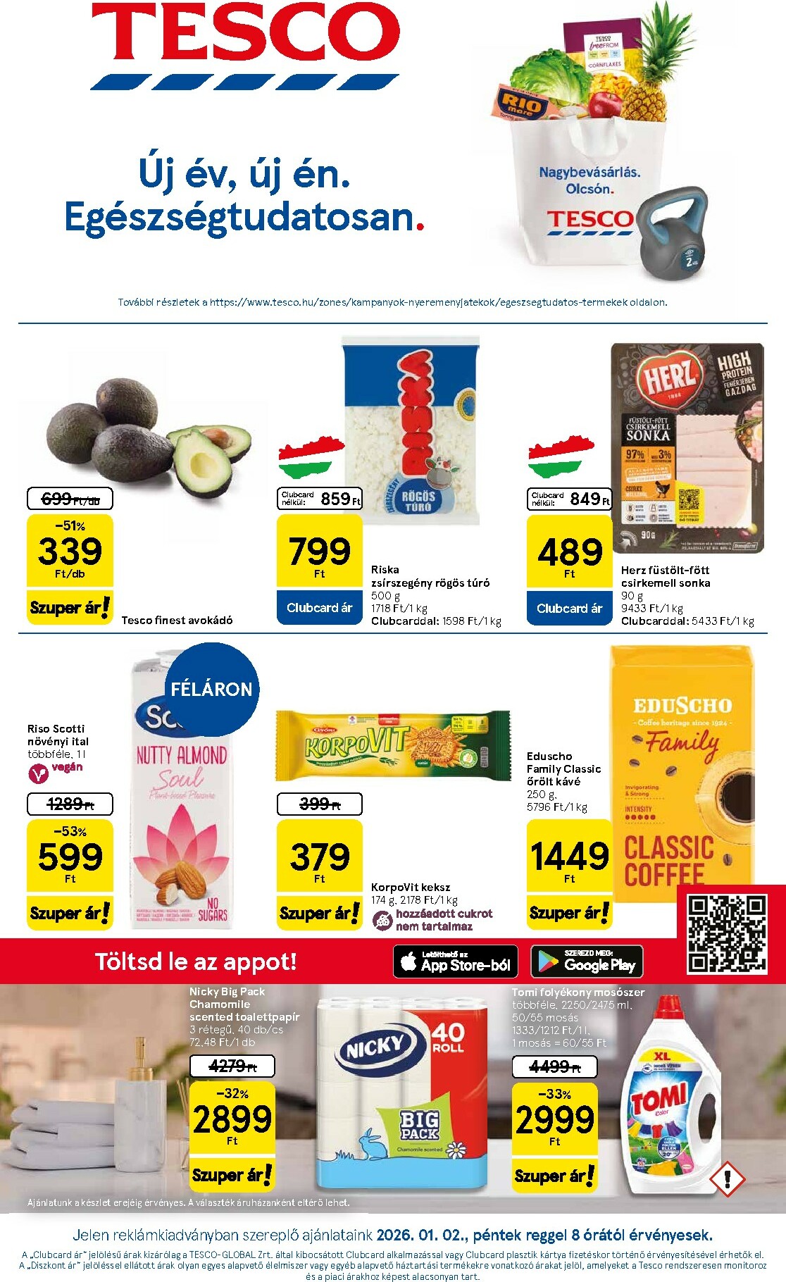 tesco - Tesco akciós újság, érvényes 01.02. - 01.07.