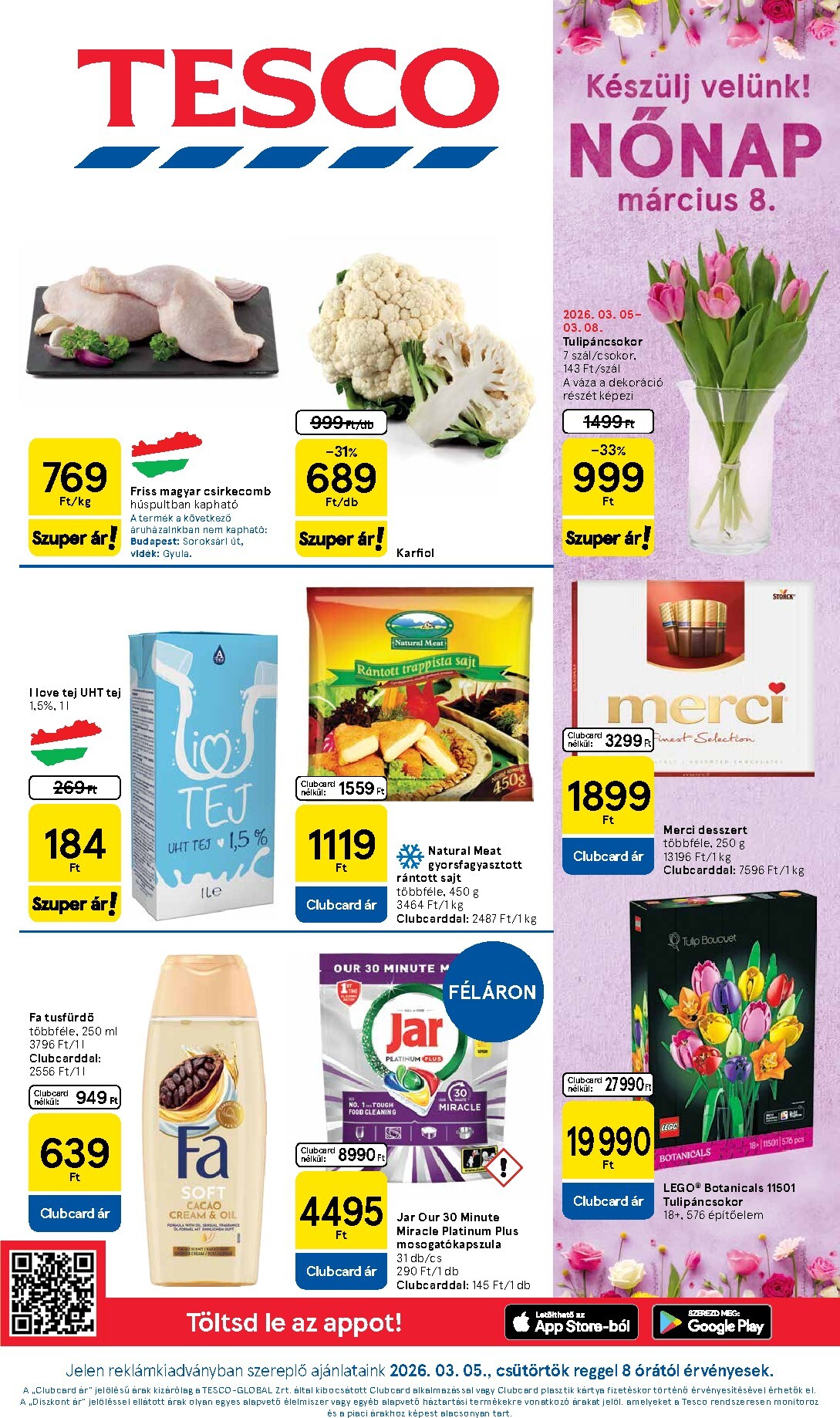 tesco - Tesco akciós újság, érvényes 2026.03.05. - 2026.03.11. - page: 1