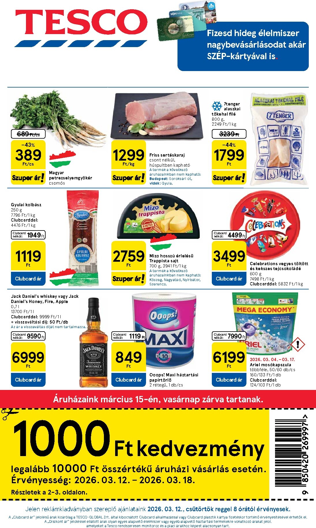 tesco - Tesco akciós újság, érvényes 2026.03.12. - 2026.03.18.