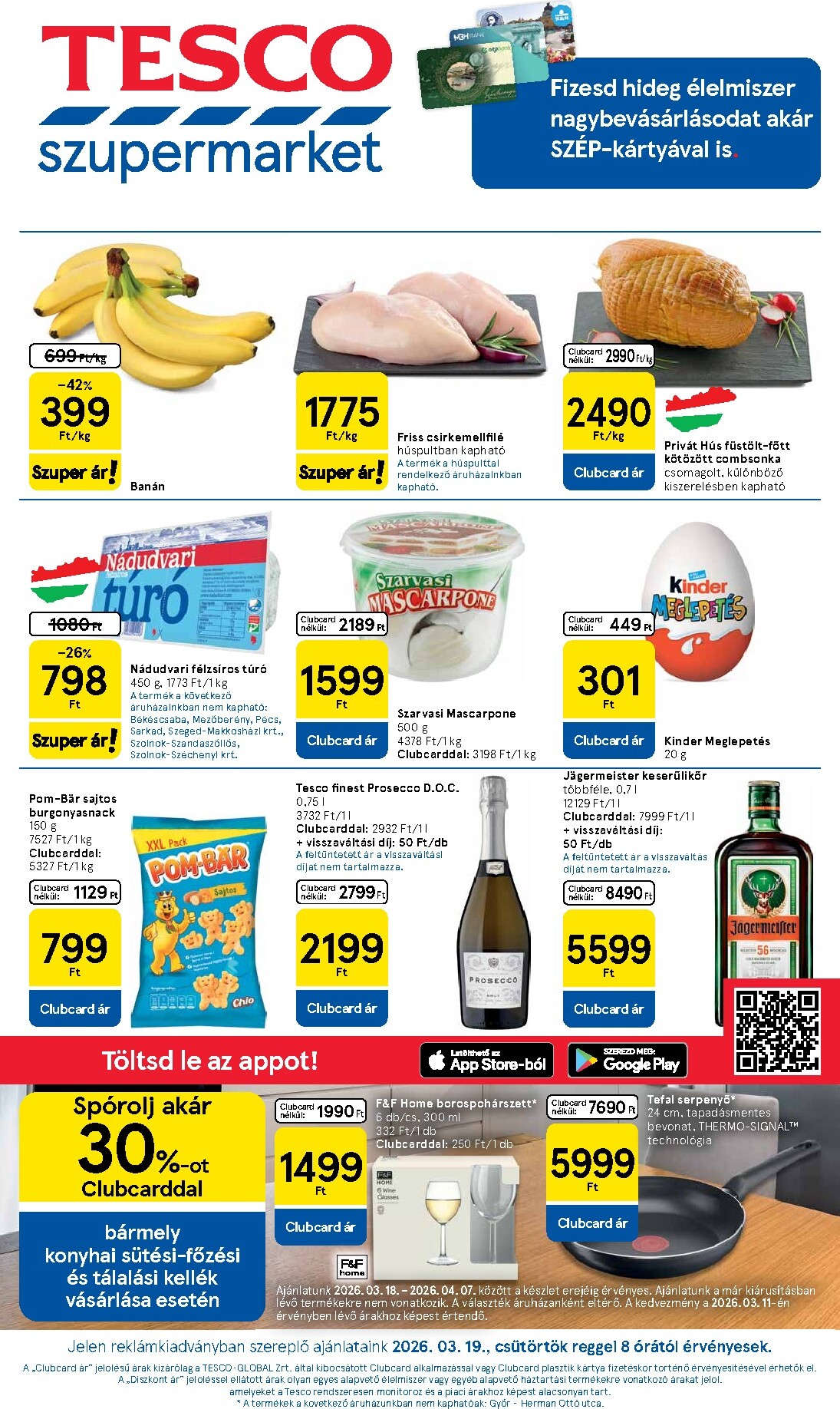 tesco - Tesco szupermarket akciós újság, érvényes 2026.03.19. - 2026.03.25.