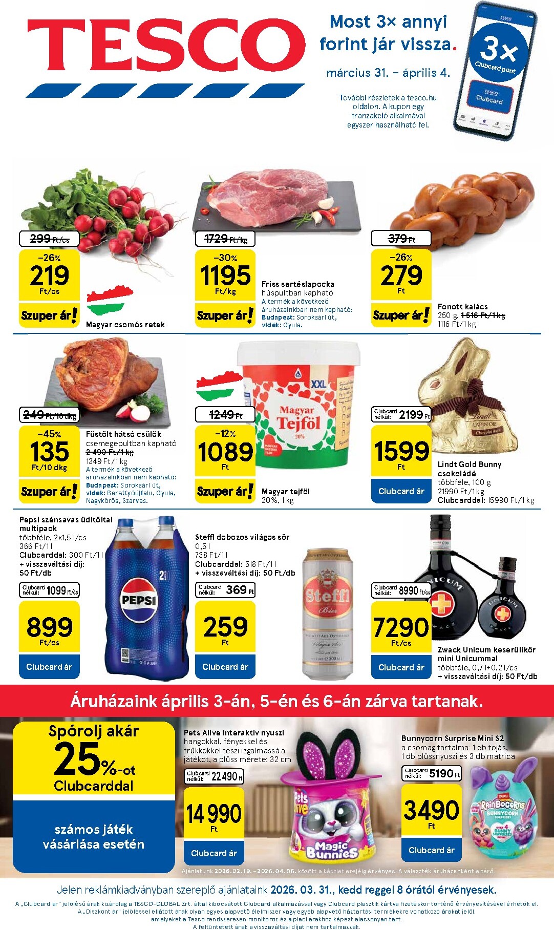 tesco - Tesco akciós újság, érvényes 2026.03.31. - 2026.04.06.