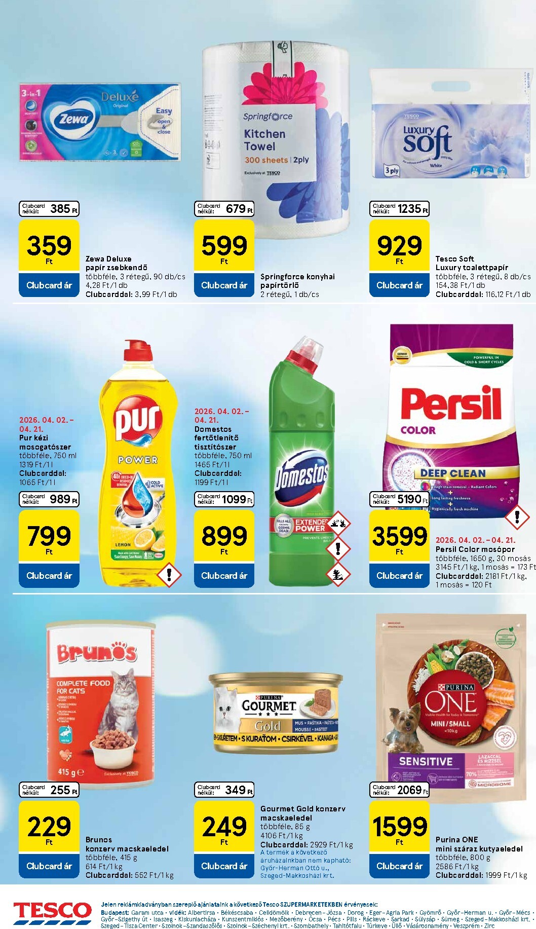 tesco - Tesco szupermarket hirdetmény a következő hétre csütörtöktől 2026.04.16.-tól szerdától 2026.04.22.-ig - page: 6