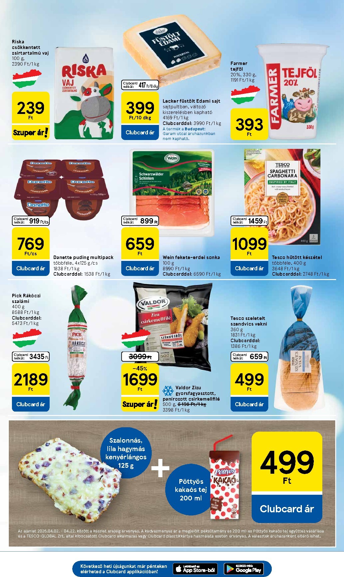 tesco - Tesco szupermarket hirdetmény a következő hétre csütörtöktől 2026.04.16.-tól szerdától 2026.04.22.-ig - page: 3