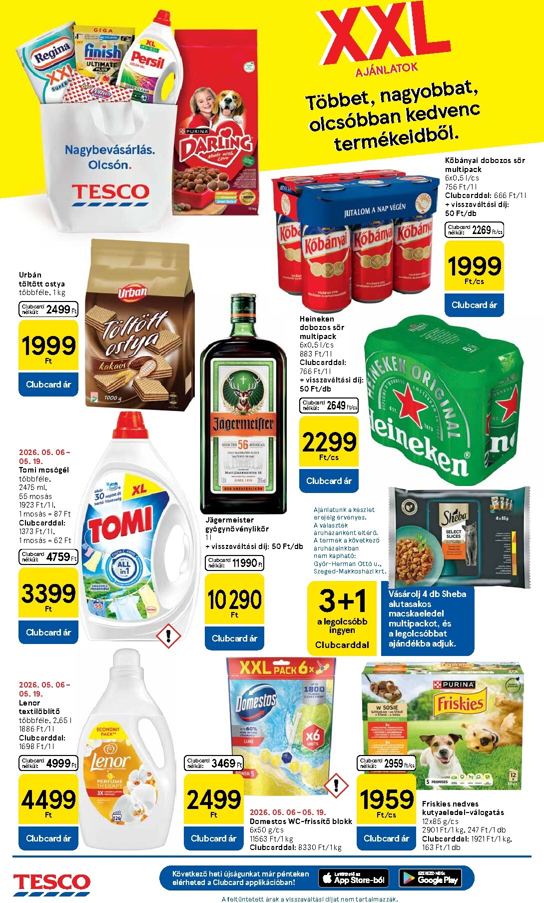 tesco - Tesco szupermarket hirdetmény a következő hétre csütörtöktől 2026.05.14.-tól szerdától 2026.05.20.-ig - page: 6