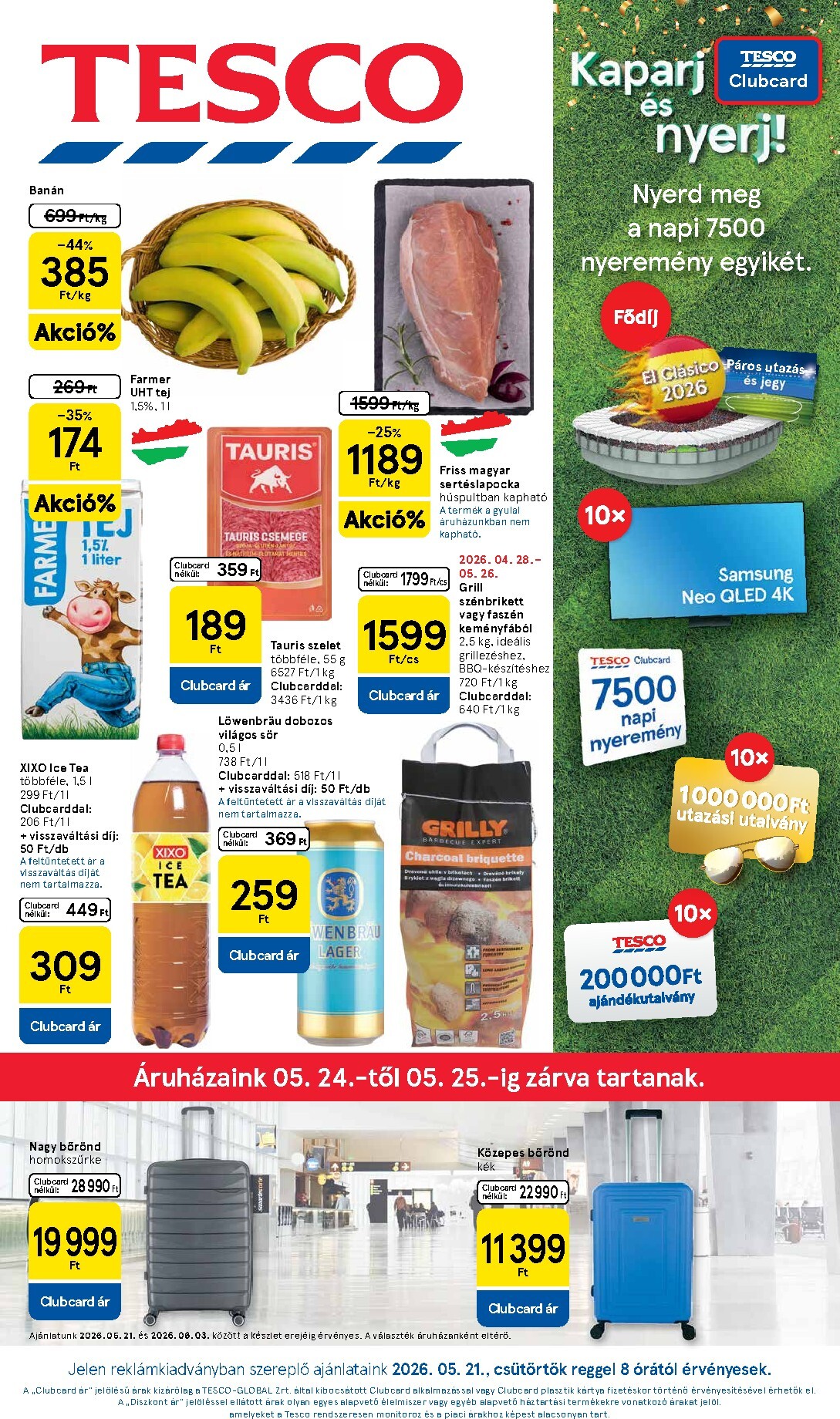 tesco - Tesco hirdetmény a következő hétre csütörtöktől 2026.05.21.-tól szerdától 2026.05.27.-ig