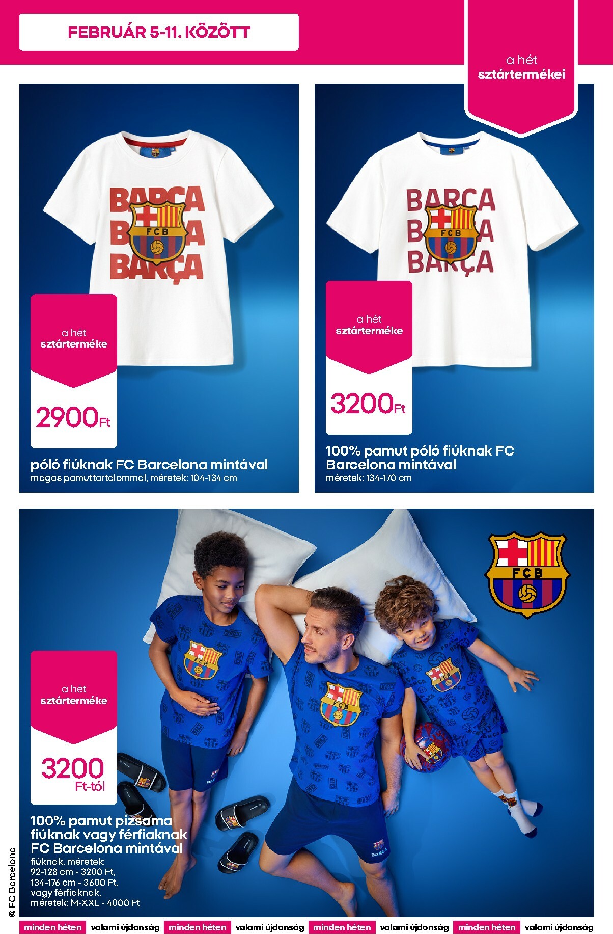 pepco - Pepco - FC Barcelona kollekció akciós újság, érvényes 2026.02.05. - 2026.02.11. - page: 3