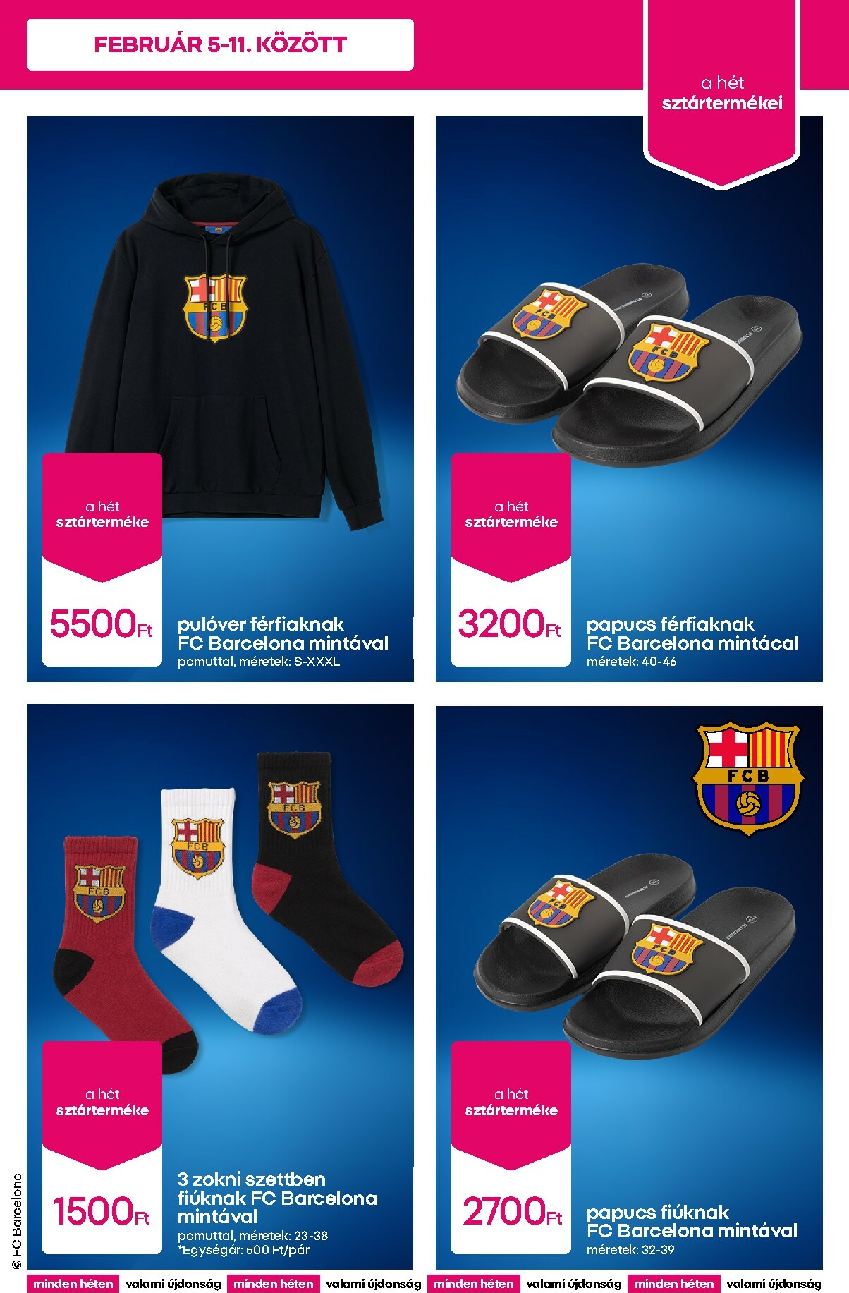 pepco - Pepco - FC Barcelona kollekció akciós újság, érvényes 2026.02.05. - 2026.02.11. - page: 5