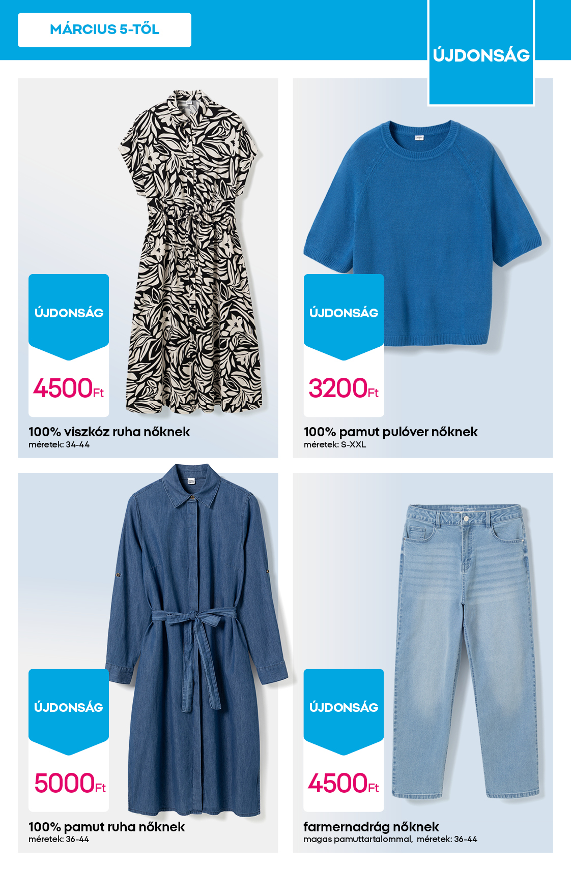 pepco - Pepco - Felsők és farmernadrágok akciós újság, érvényes 2026.03.05. - 2026.03.11. - page: 5