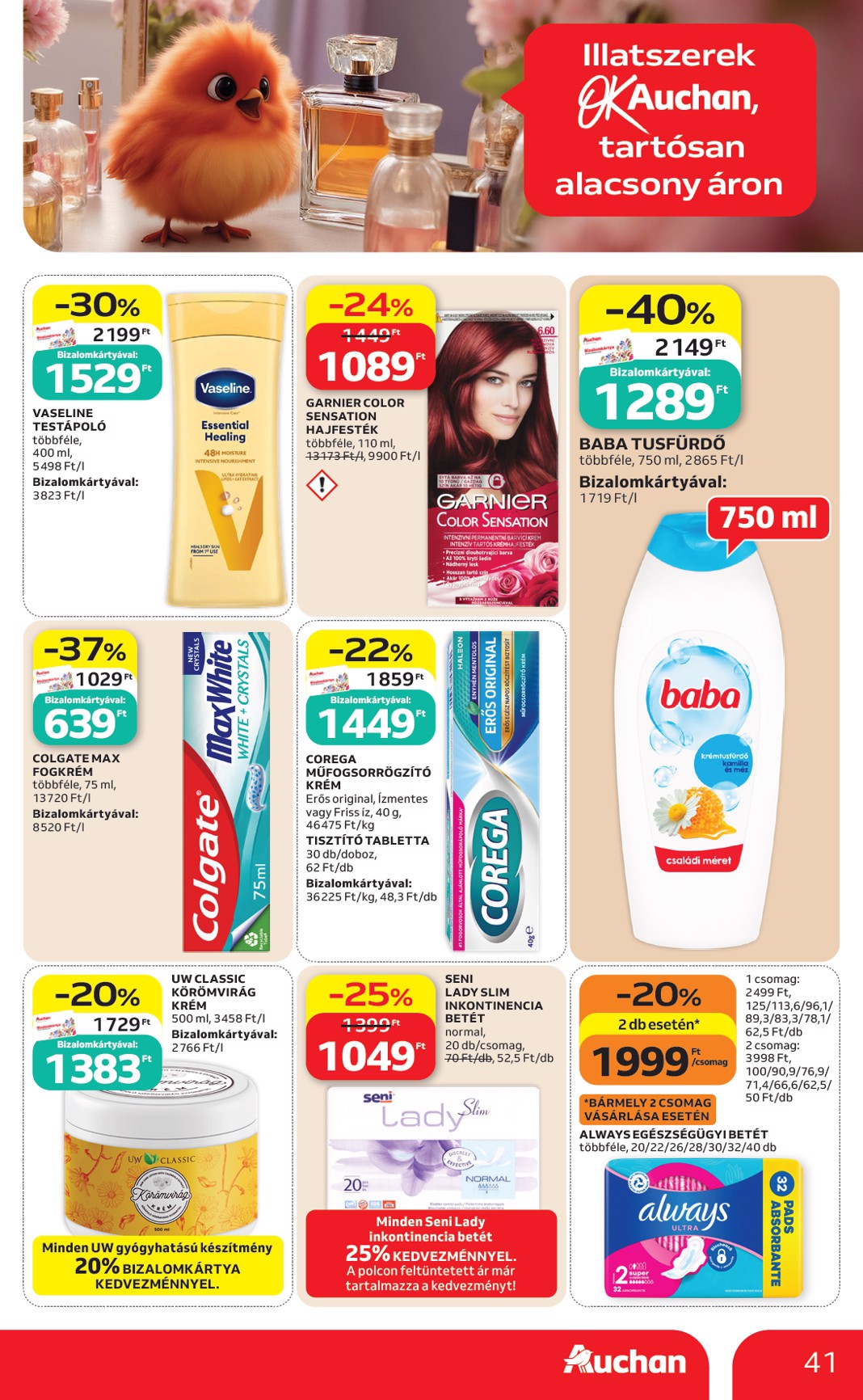 auchan - A jövőbeli Auchan Hipermarket akciós újság csütörtöktől 2026.05.21.-tól szerdától 2026.05.27.-ig érvényes. - page: 41