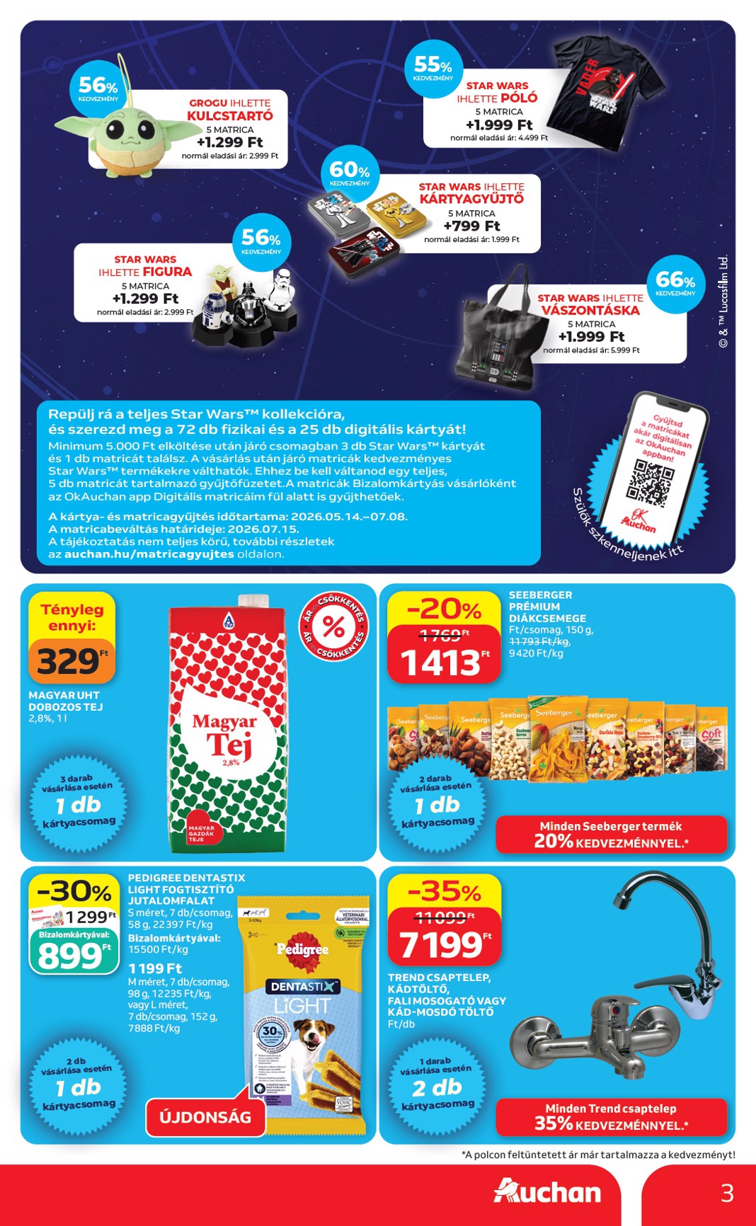 auchan - A jövőbeli Auchan Hipermarket akciós újság csütörtöktől 2026.05.21.-tól szerdától 2026.05.27.-ig érvényes. - page: 3