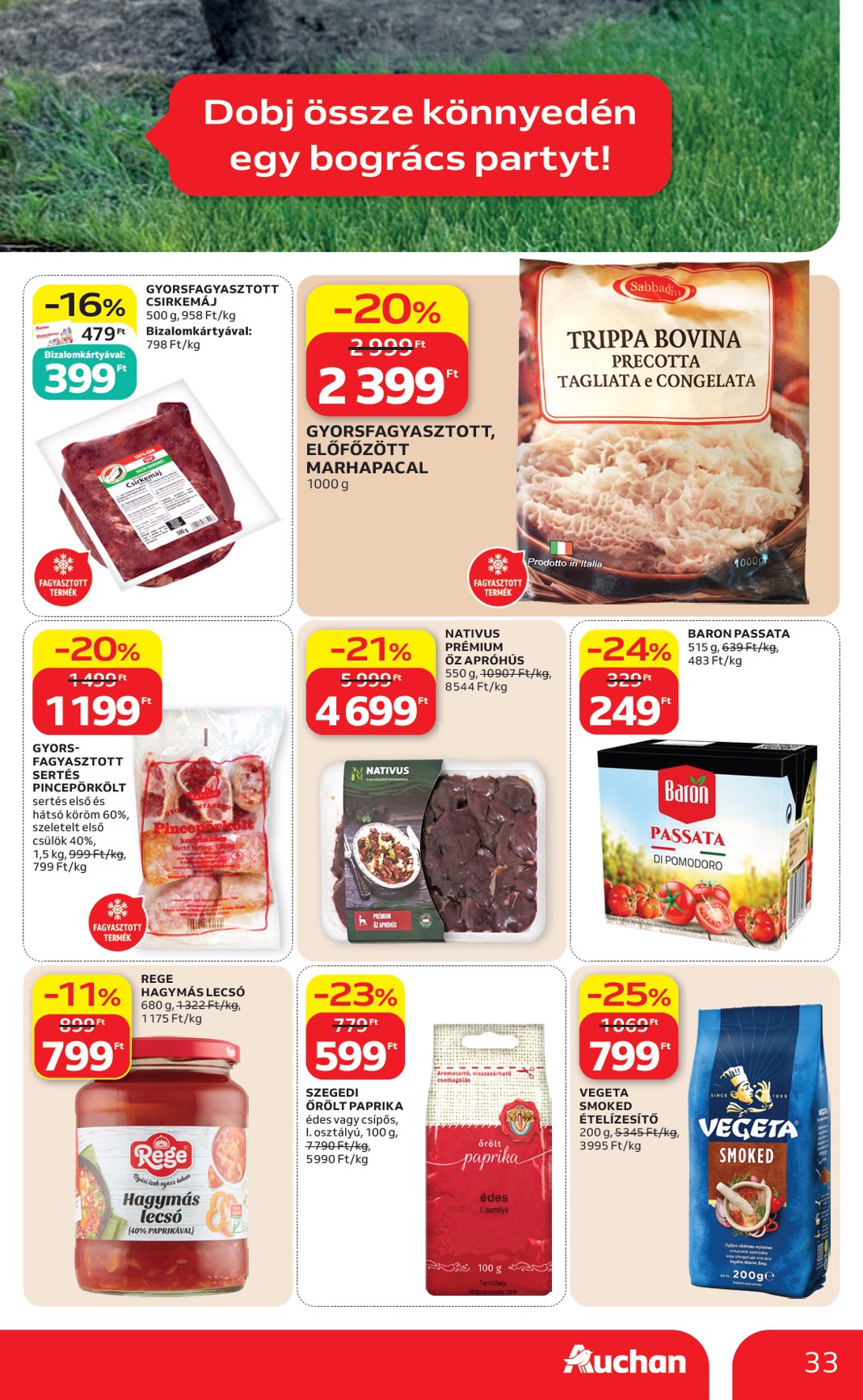 auchan - A jövőbeli Auchan Hipermarket akciós újság csütörtöktől 2026.05.21.-tól szerdától 2026.05.27.-ig érvényes. - page: 33