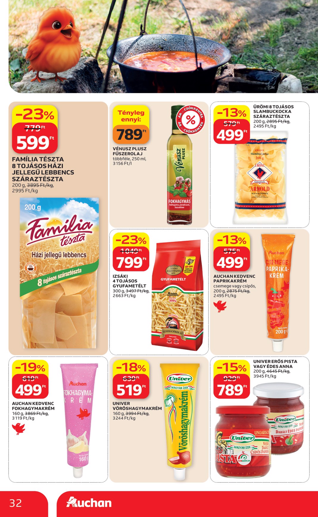 auchan - A jövőbeli Auchan Hipermarket akciós újság csütörtöktől 2026.05.21.-tól szerdától 2026.05.27.-ig érvényes. - page: 32