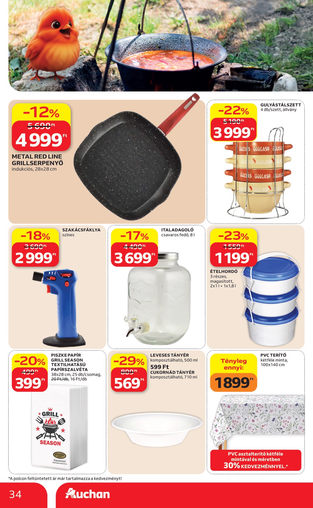 auchan - A jövőbeli Auchan Hipermarket akciós újság csütörtöktől 2026.05.21.-tól szerdától 2026.05.27.-ig érvényes. - page: 34