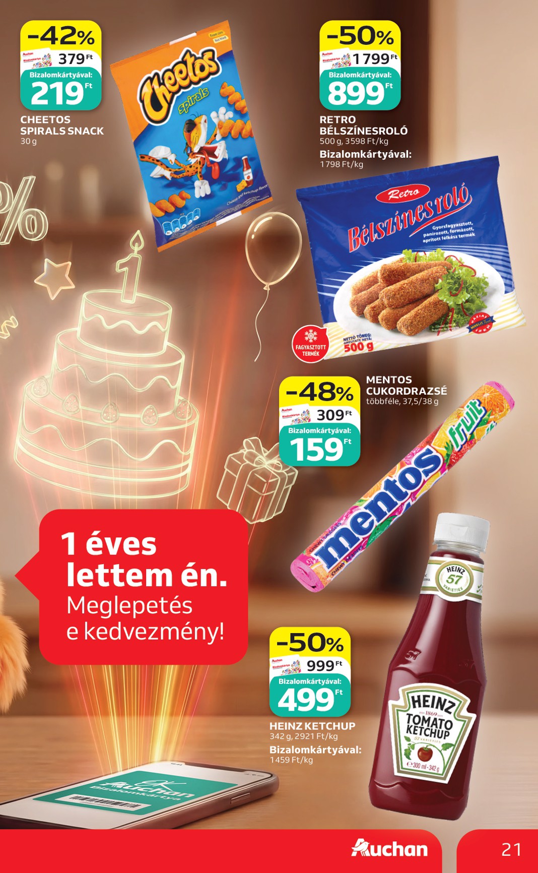 auchan - A jövőbeli Auchan Hipermarket akciós újság csütörtöktől 2026.05.21.-tól szerdától 2026.05.27.-ig érvényes. - page: 21