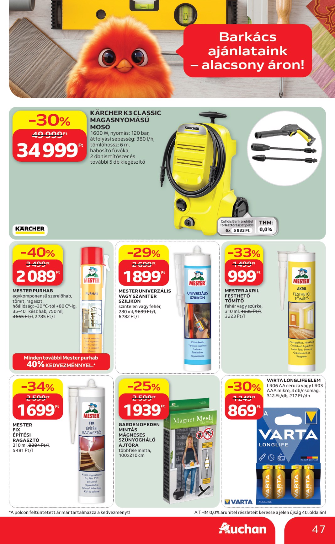 auchan - A jövőbeli Auchan Hipermarket akciós újság csütörtöktől 2026.05.21.-tól szerdától 2026.05.27.-ig érvényes. - page: 47