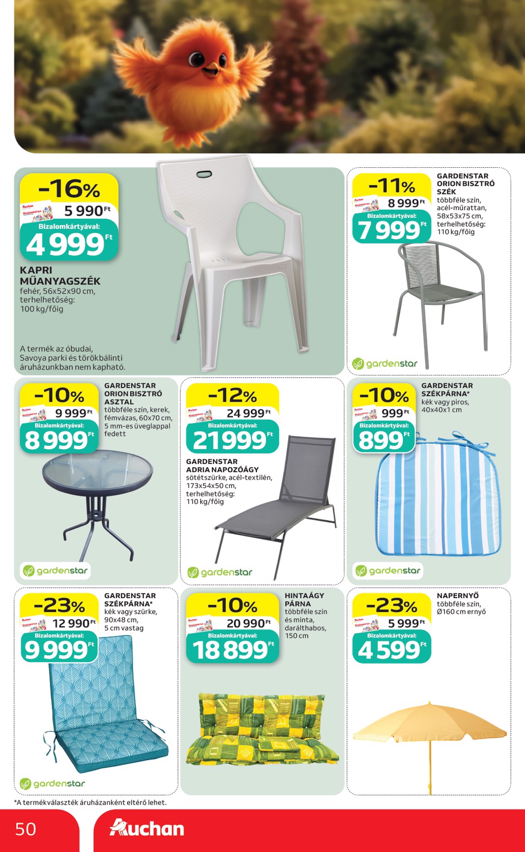 auchan - A jövőbeli Auchan Hipermarket akciós újság csütörtöktől 2026.05.21.-tól szerdától 2026.05.27.-ig érvényes. - page: 50
