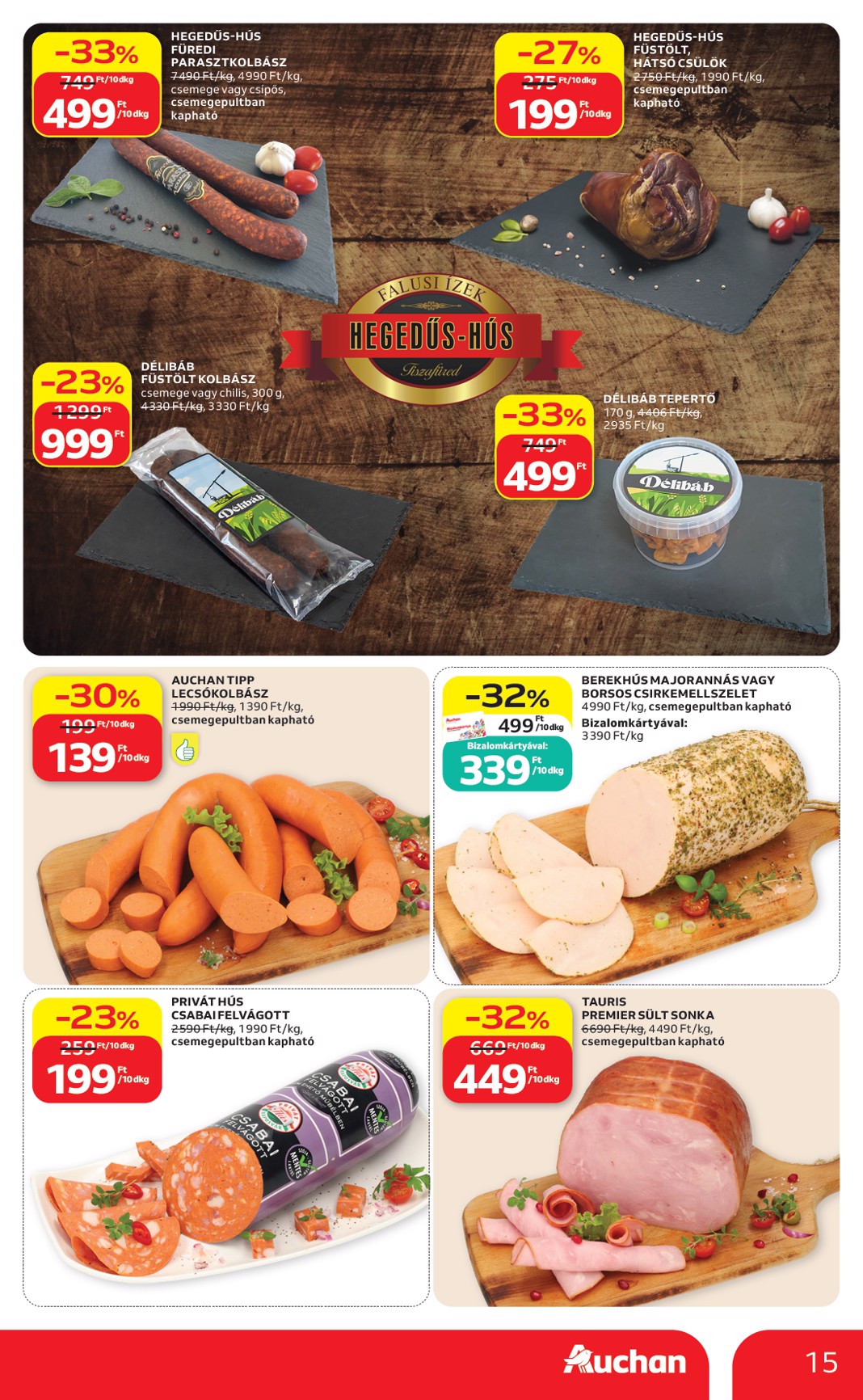 auchan - A jövőbeli Auchan Hipermarket akciós újság csütörtöktől 2026.05.21.-tól szerdától 2026.05.27.-ig érvényes. - page: 15