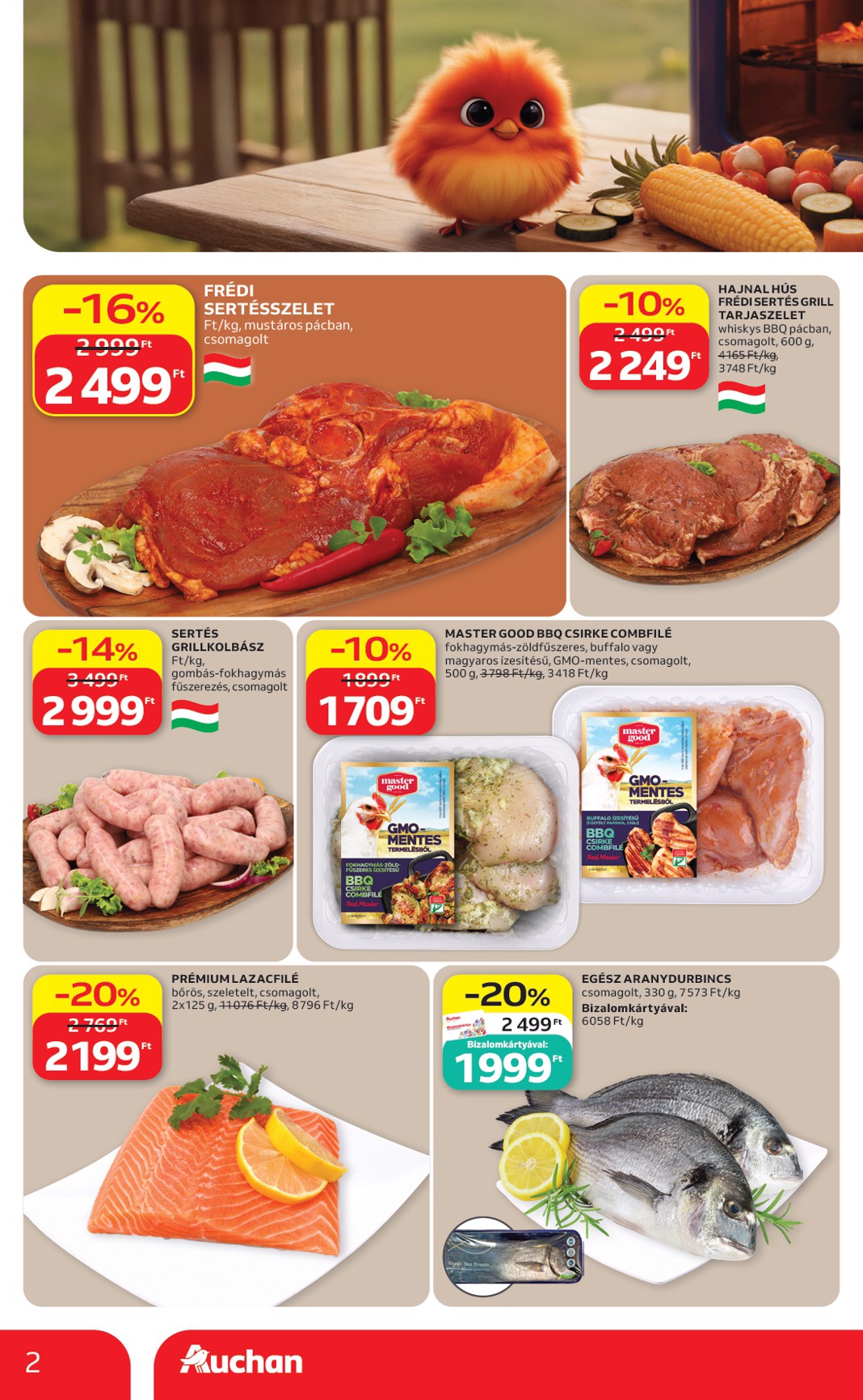 auchan - A jövőbeli Auchan - Grill Ajánlataink akciós újság csütörtöktől 2026.05.21.-tól szerdától 2026.06.03.-ig érvényes. - page: 2