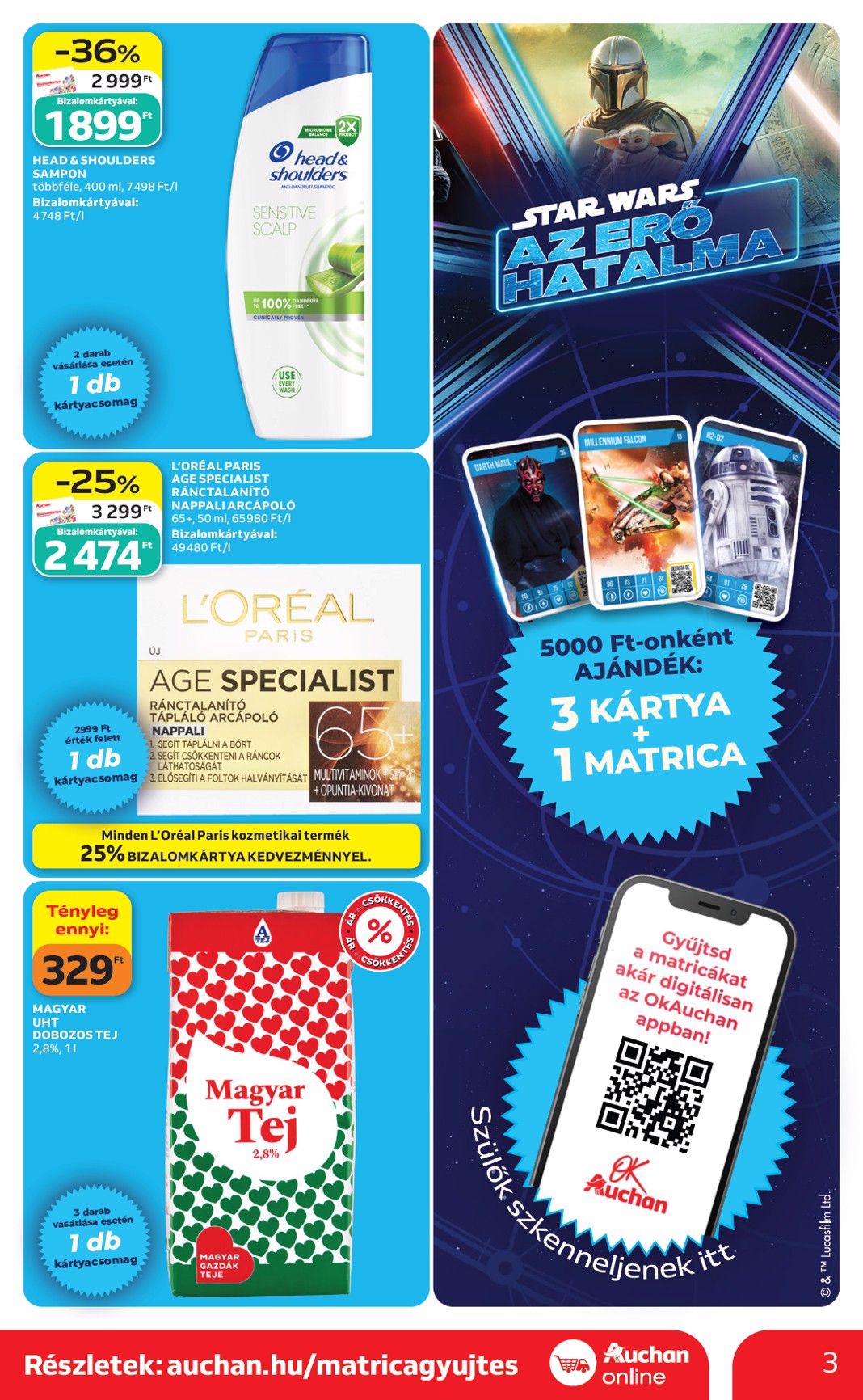 auchan - A jövőbeli Auchan szupermarket akciós újság csütörtöktől 2026.05.21.-tól szerdától 2026.05.27.-ig érvényes. - page: 3