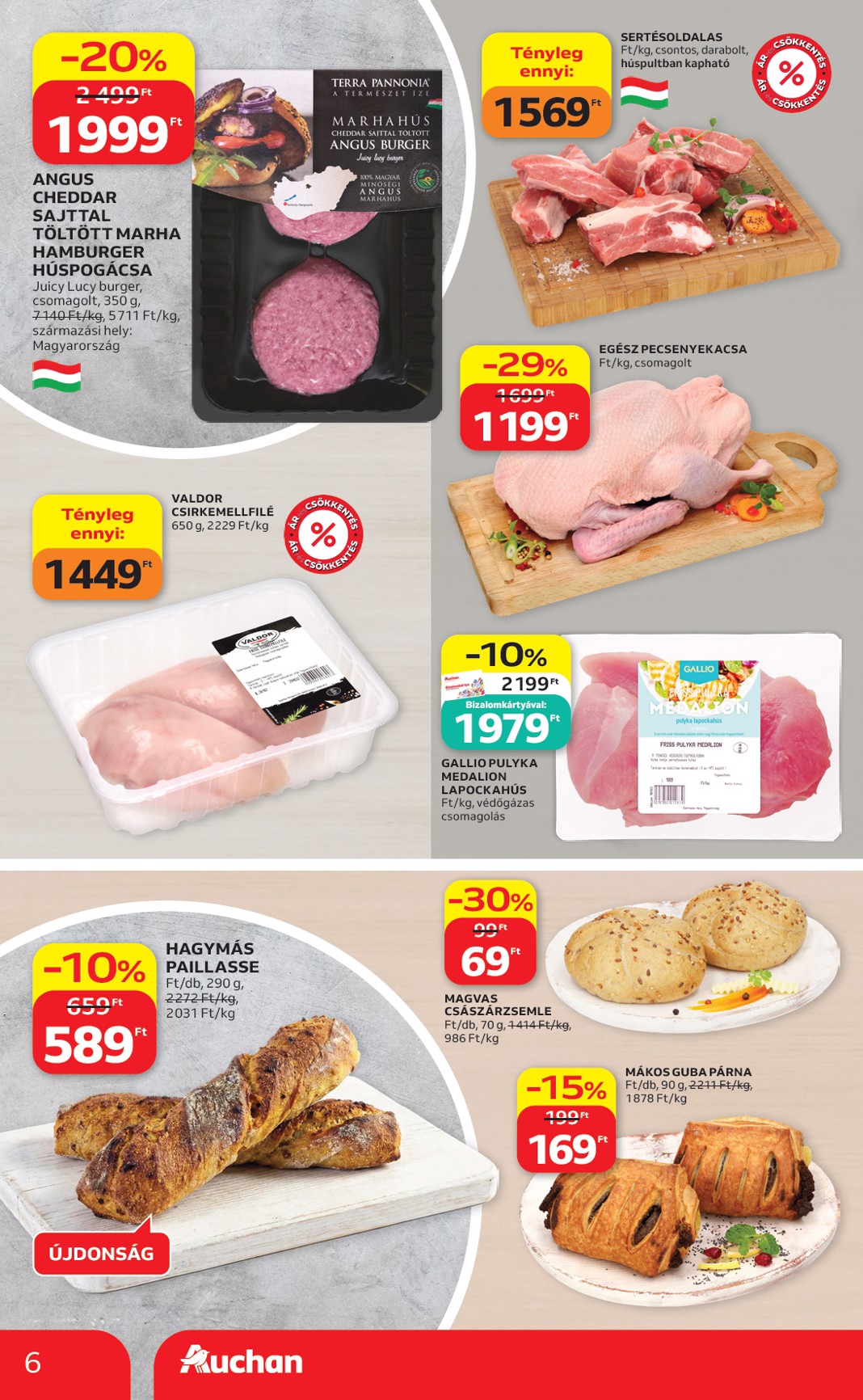 auchan - A jövőbeli Auchan szupermarket akciós újság csütörtöktől 2026.05.21.-tól szerdától 2026.05.27.-ig érvényes. - page: 6
