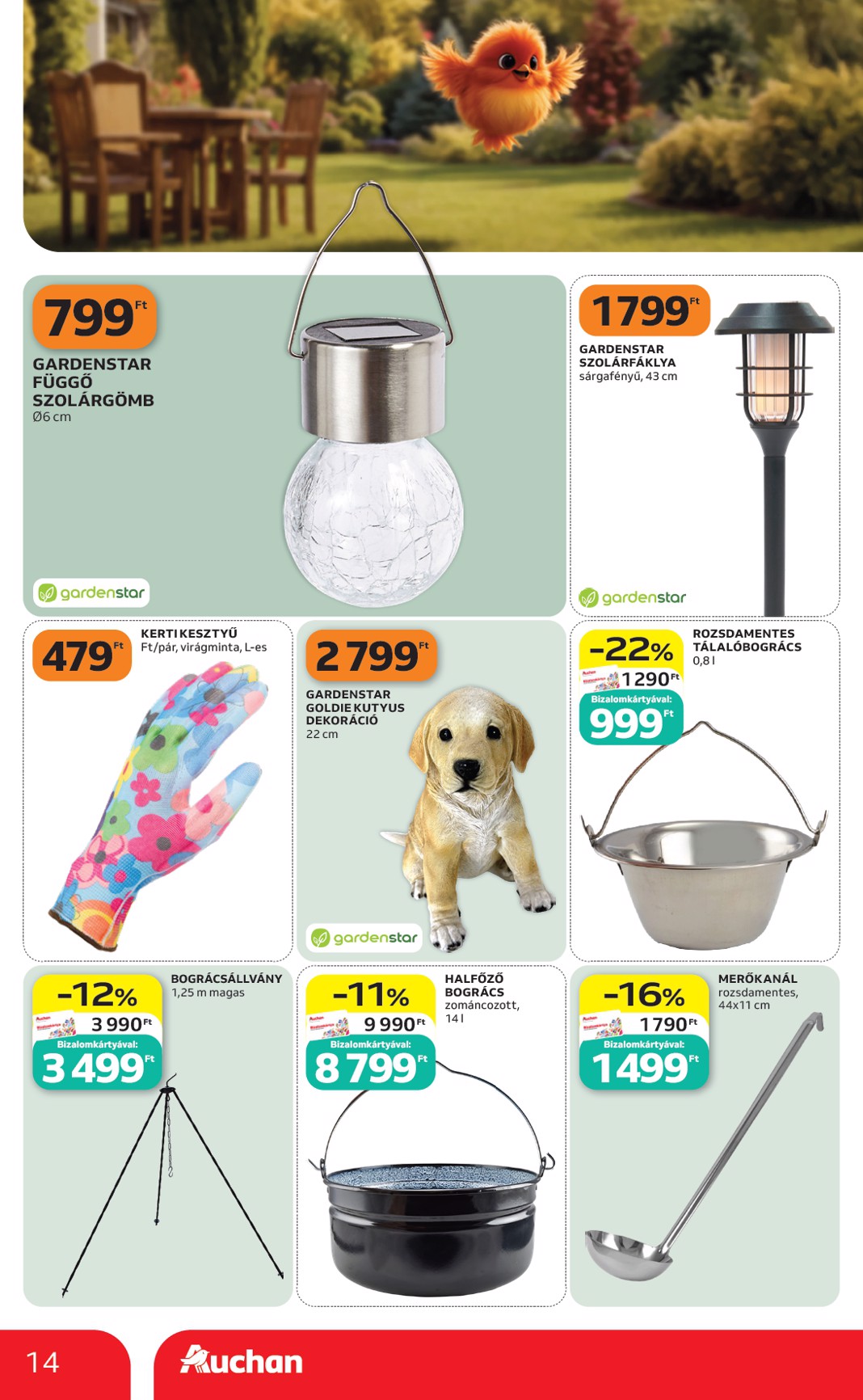 auchan - A jövőbeli Auchan szupermarket akciós újság csütörtöktől 2026.05.21.-tól szerdától 2026.05.27.-ig érvényes. - page: 14