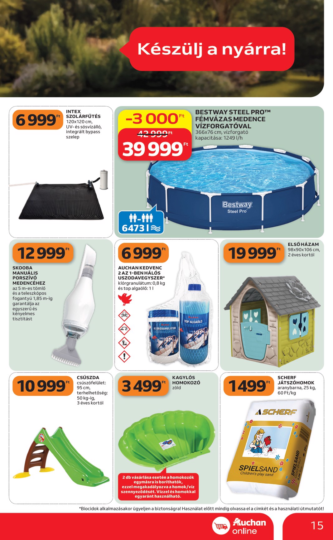 auchan - A jövőbeli Auchan szupermarket akciós újság csütörtöktől 2026.05.21.-tól szerdától 2026.05.27.-ig érvényes. - page: 15