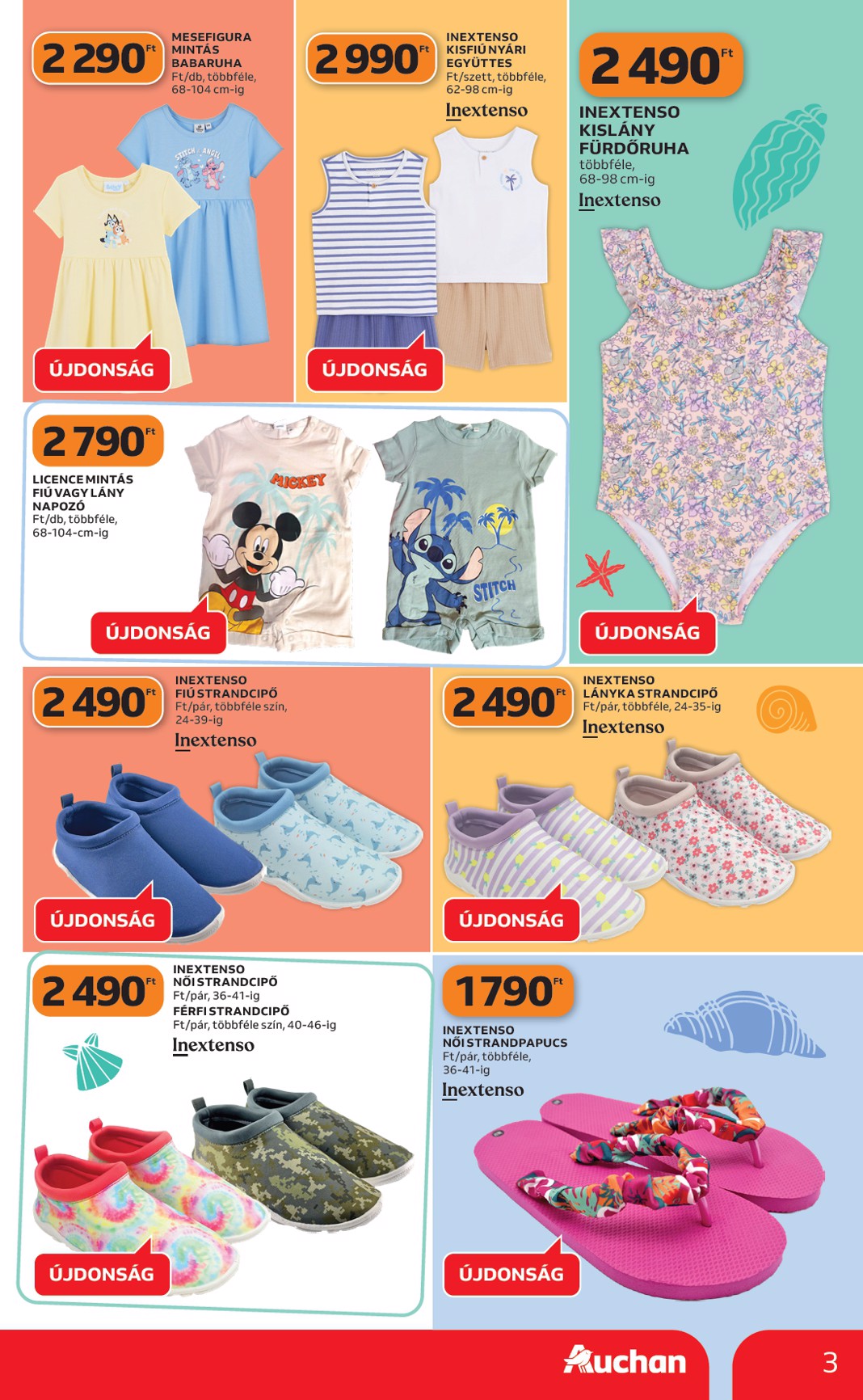 auchan - A jövőbeli Auchan Hipermarket - Strand katalógus akciós újság csütörtöktől 2026.05.28.-tól szerdától 2026.06.10.-ig érvényes. - page: 3