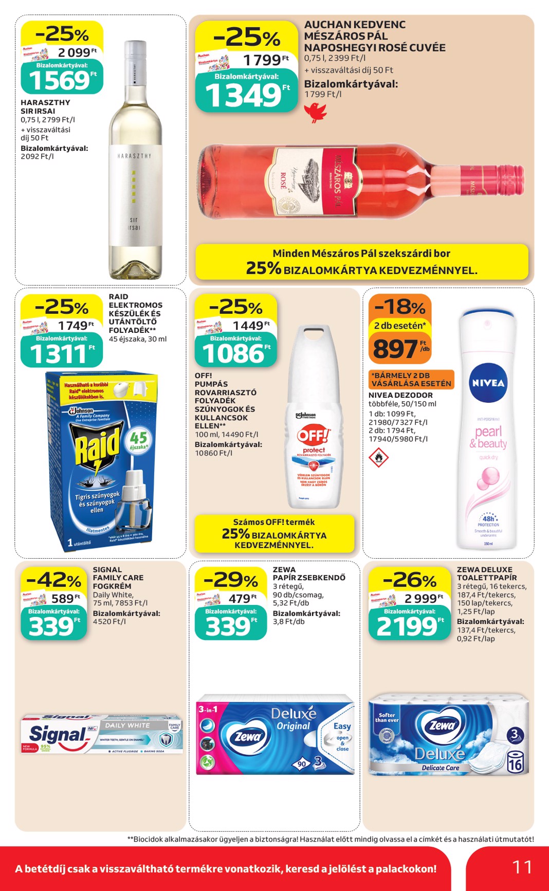 auchan - A jövőbeli Auchan szupermarket akciós újság csütörtöktől 2026.05.28.-tól szerdától 2026.06.03.-ig érvényes. - page: 11