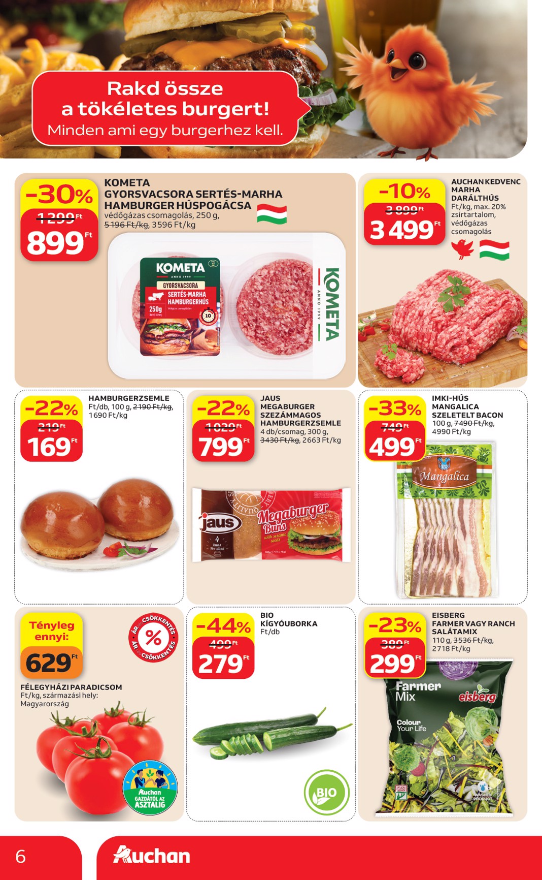 auchan - A jövőbeli Auchan szupermarket akciós újság csütörtöktől 2026.05.28.-tól szerdától 2026.06.03.-ig érvényes. - page: 6