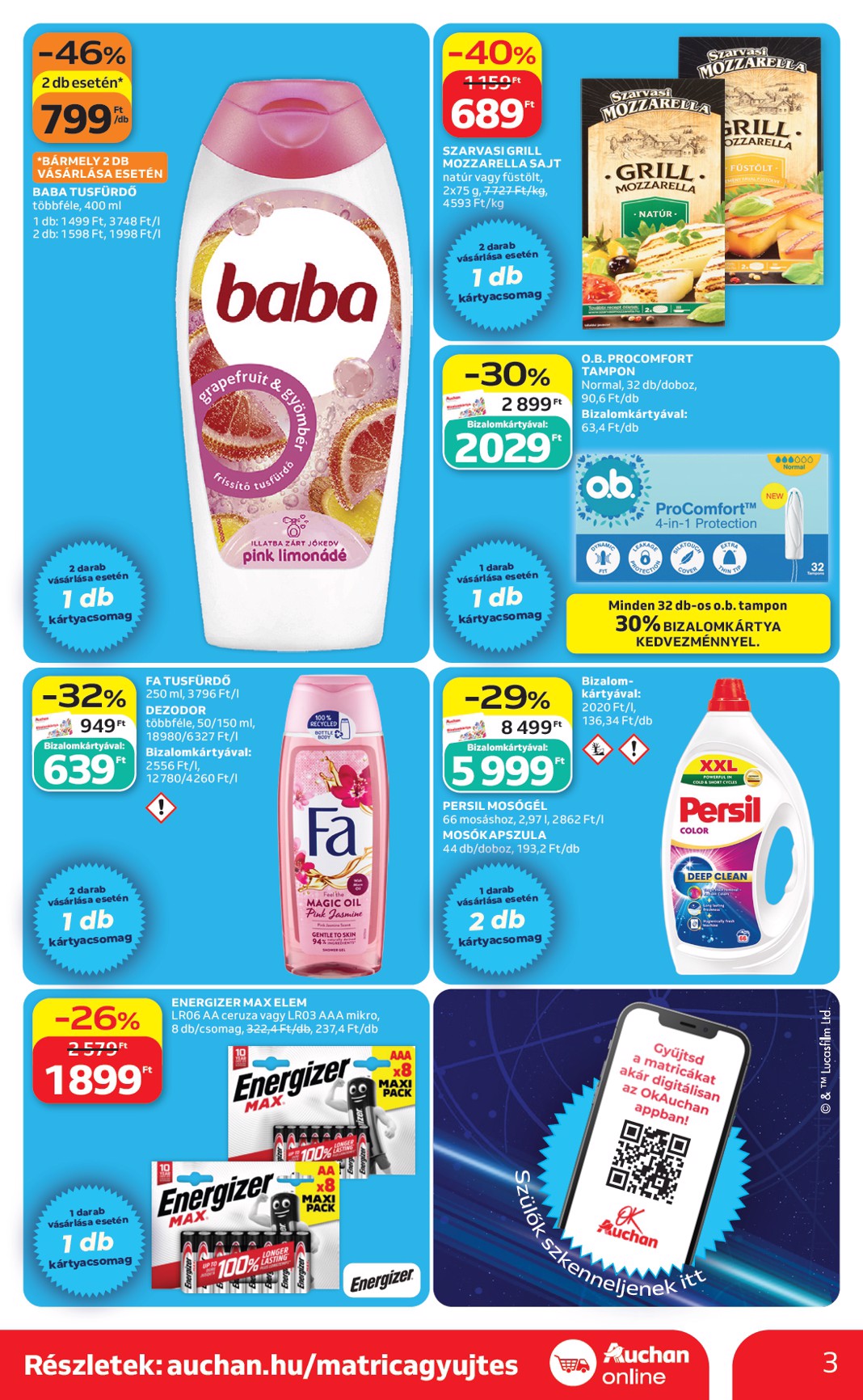 auchan - A jövőbeli Auchan szupermarket akciós újság csütörtöktől 2026.05.28.-tól szerdától 2026.06.03.-ig érvényes. - page: 3