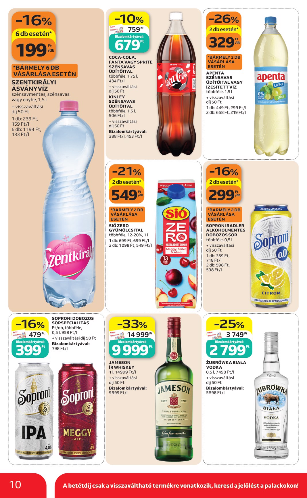 auchan - A jövőbeli Auchan szupermarket akciós újság csütörtöktől 2026.05.28.-tól szerdától 2026.06.03.-ig érvényes. - page: 10