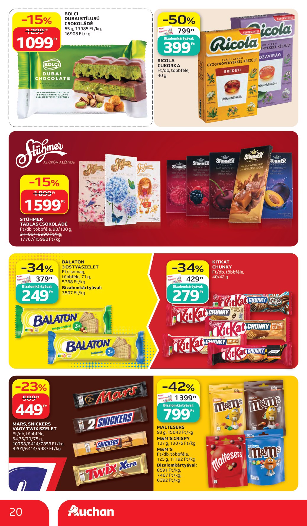 auchan - A jövőbeli Auchan hipermarket akciós újság csütörtöktől 2026.05.28.-tól szerdától 2026.06.03.-ig érvényes. - page: 20