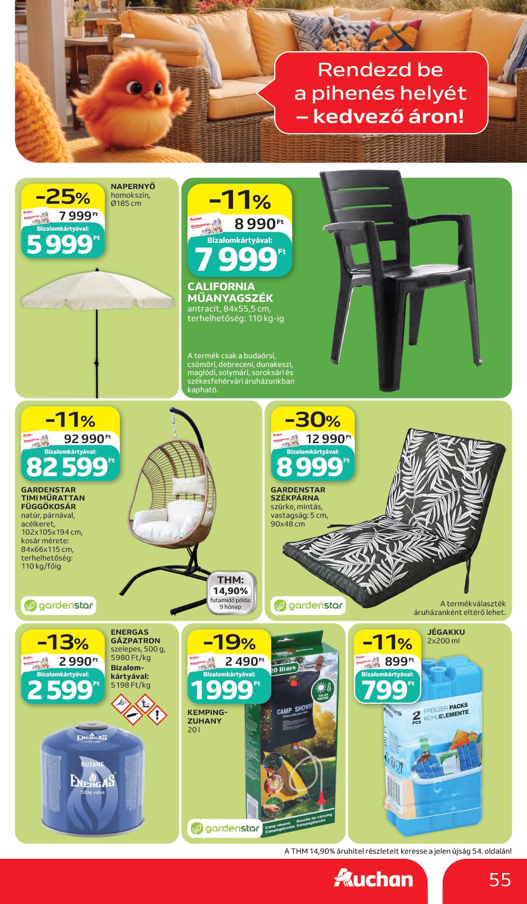 auchan - A jövőbeli Auchan hipermarket akciós újság csütörtöktől 2026.05.28.-tól szerdától 2026.06.03.-ig érvényes. - page: 55