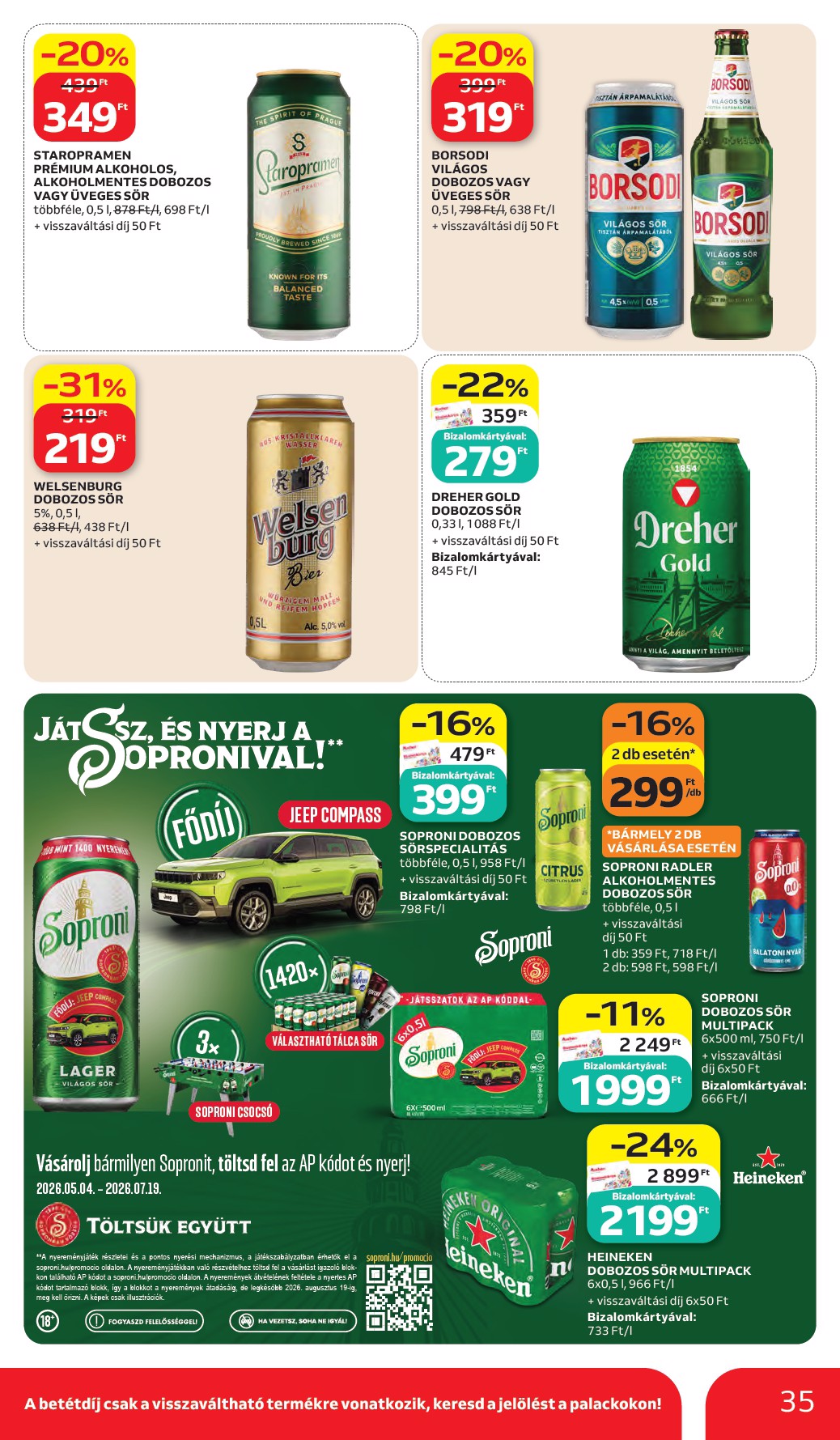 auchan - A jövőbeli Auchan hipermarket akciós újság csütörtöktől 2026.05.28.-tól szerdától 2026.06.03.-ig érvényes. - page: 35