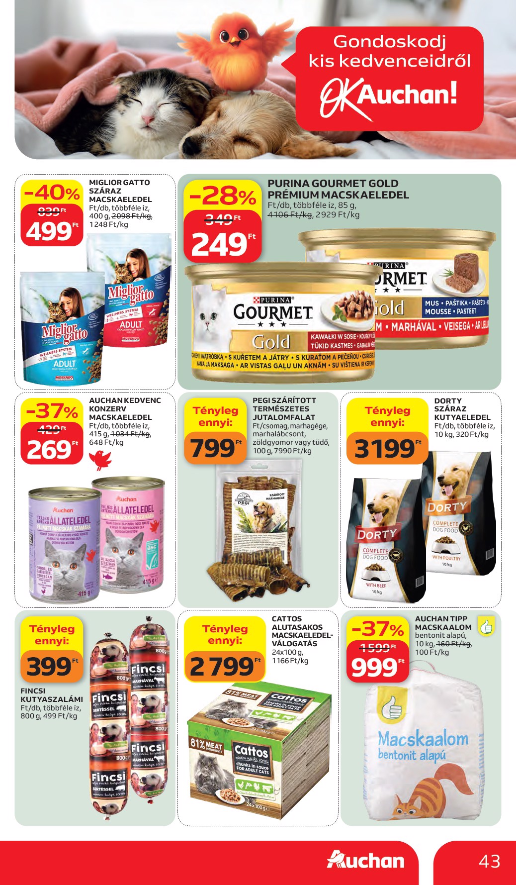 auchan - A jövőbeli Auchan hipermarket akciós újság csütörtöktől 2026.05.28.-tól szerdától 2026.06.03.-ig érvényes. - page: 43