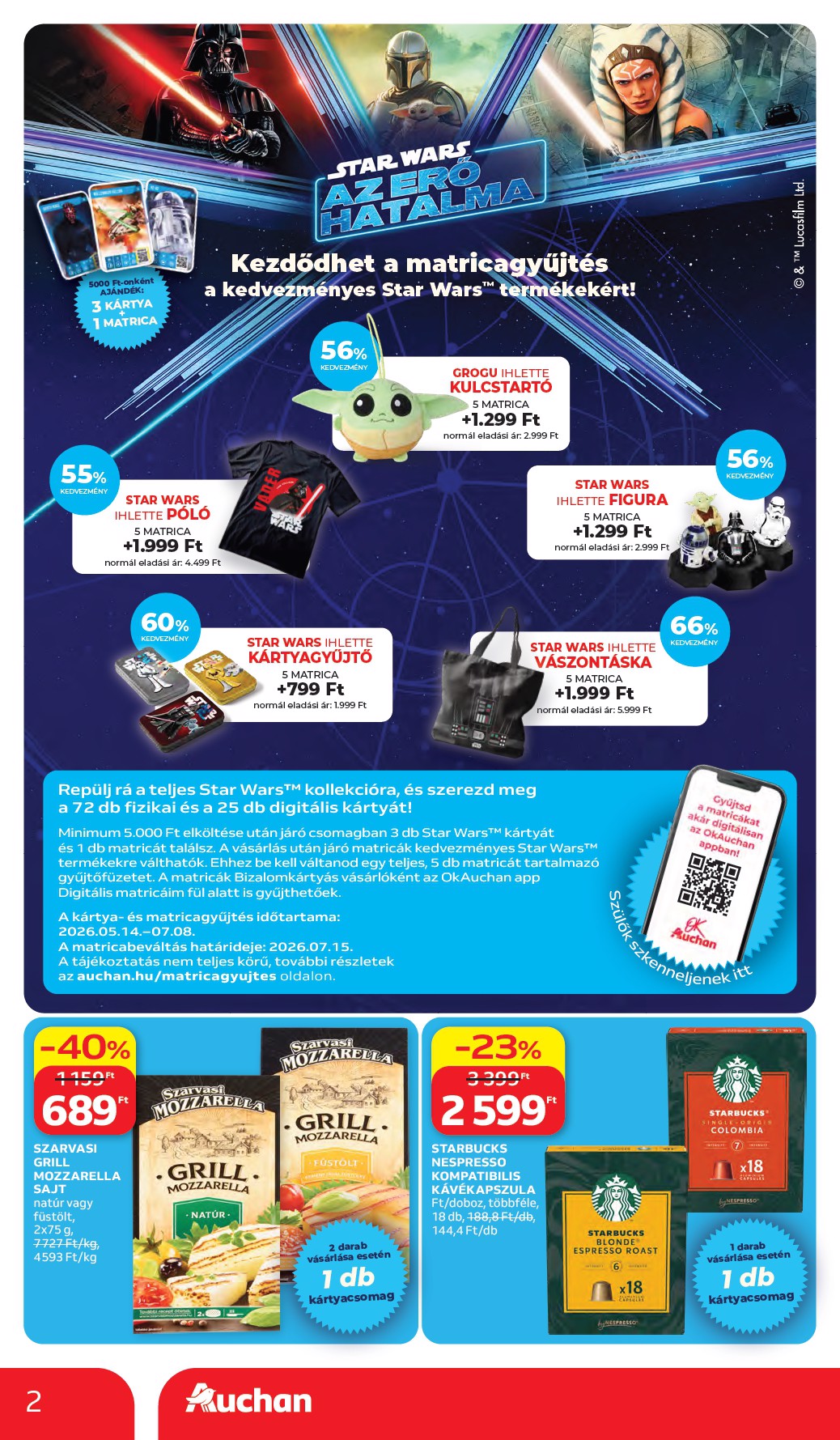auchan - A jövőbeli Auchan hipermarket akciós újság csütörtöktől 2026.05.28.-tól szerdától 2026.06.03.-ig érvényes. - page: 2