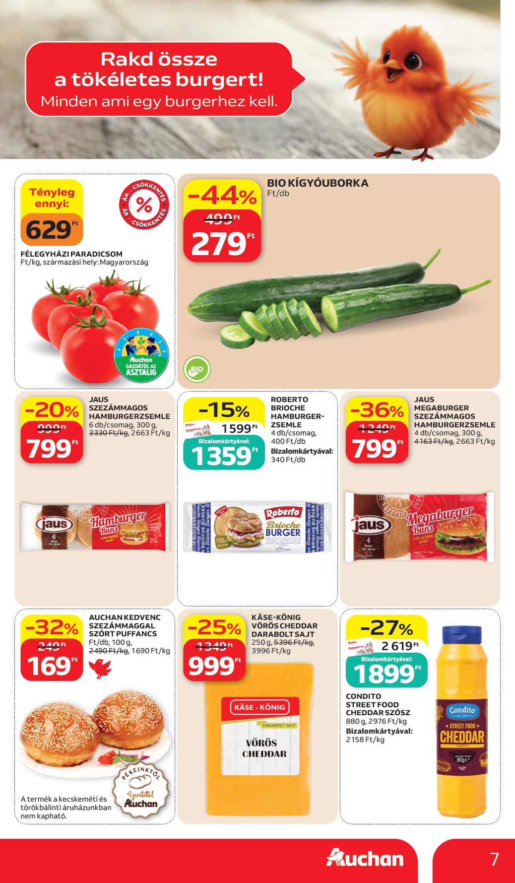 auchan - A jövőbeli Auchan hipermarket akciós újság csütörtöktől 2026.05.28.-tól szerdától 2026.06.03.-ig érvényes. - page: 7