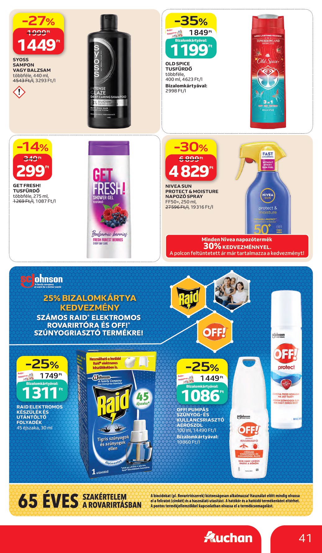 auchan - A jövőbeli Auchan hipermarket akciós újság csütörtöktől 2026.05.28.-tól szerdától 2026.06.03.-ig érvényes. - page: 41