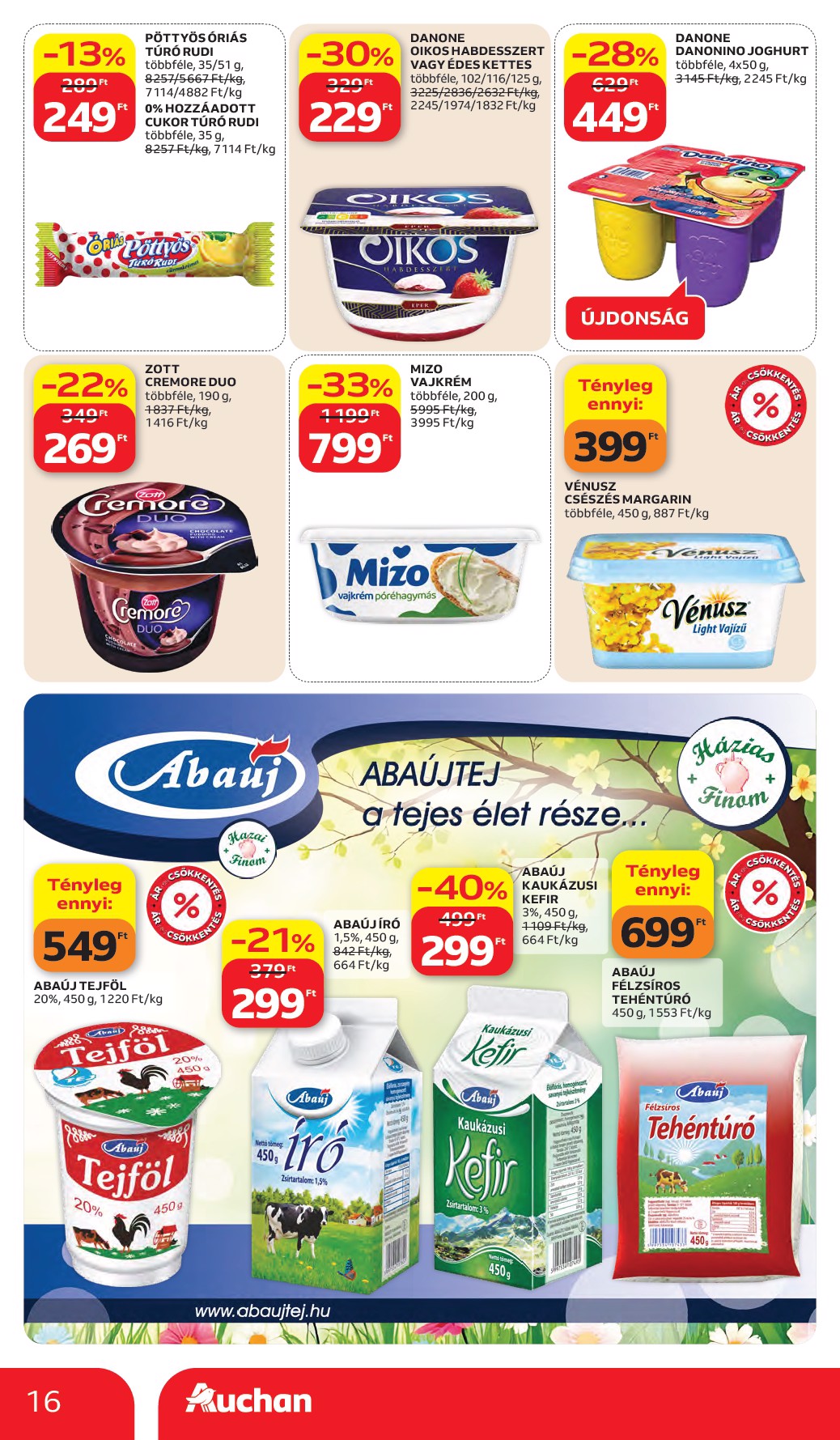 auchan - A jövőbeli Auchan hipermarket akciós újság csütörtöktől 2026.05.28.-tól szerdától 2026.06.03.-ig érvényes. - page: 16