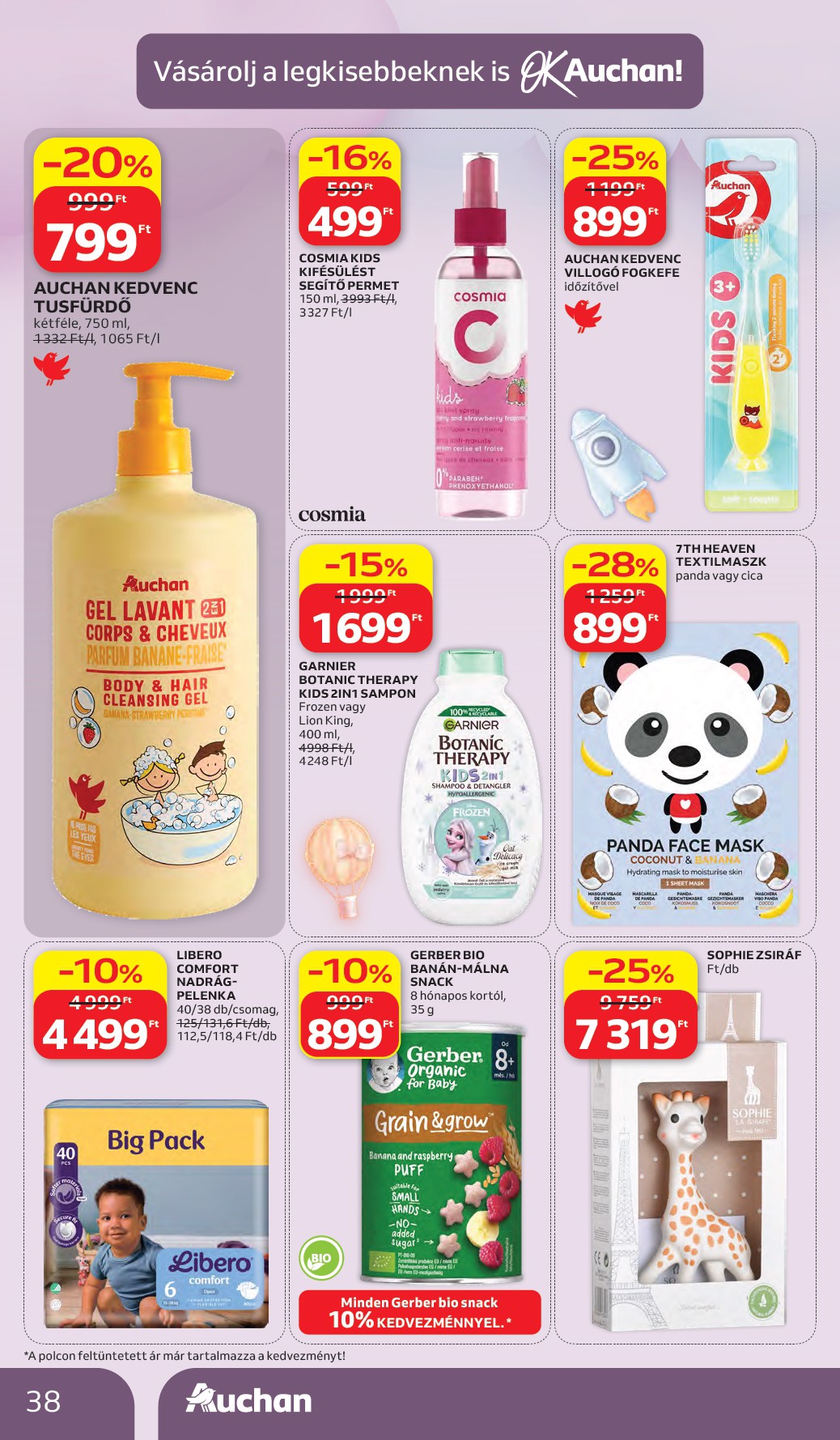 auchan - A jövőbeli Auchan hipermarket akciós újság csütörtöktől 2026.05.28.-tól szerdától 2026.06.03.-ig érvényes. - page: 38