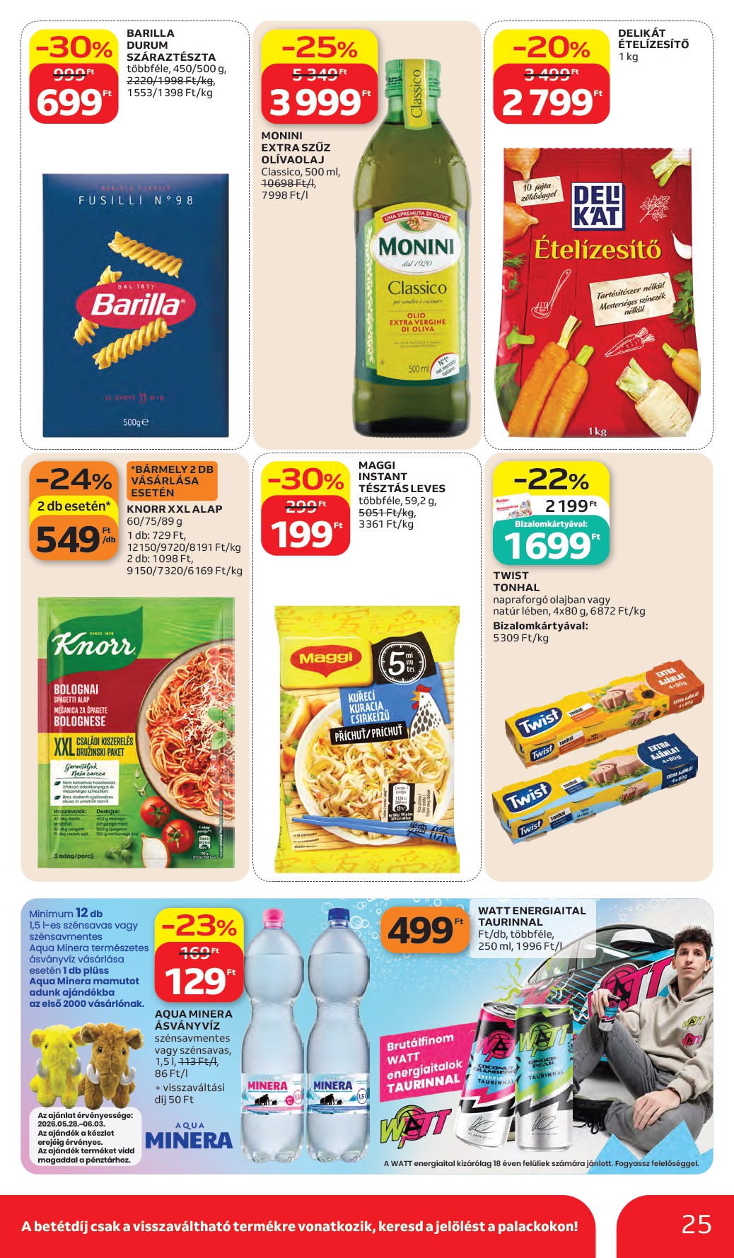 auchan - A jövőbeli Auchan hipermarket akciós újság csütörtöktől 2026.05.28.-tól szerdától 2026.06.03.-ig érvényes. - page: 25