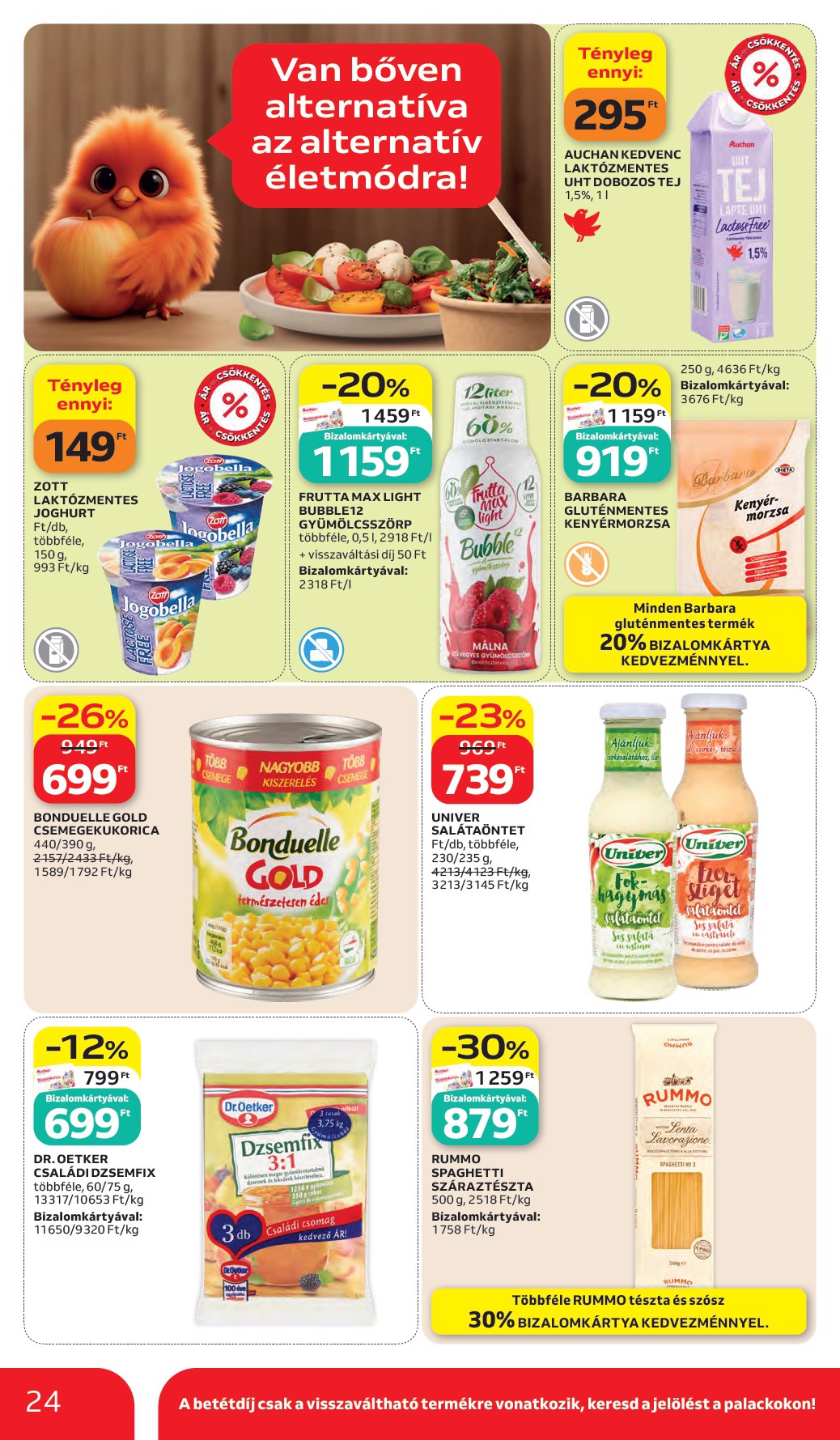 auchan - A jövőbeli Auchan hipermarket akciós újság csütörtöktől 2026.05.28.-tól szerdától 2026.06.03.-ig érvényes. - page: 24