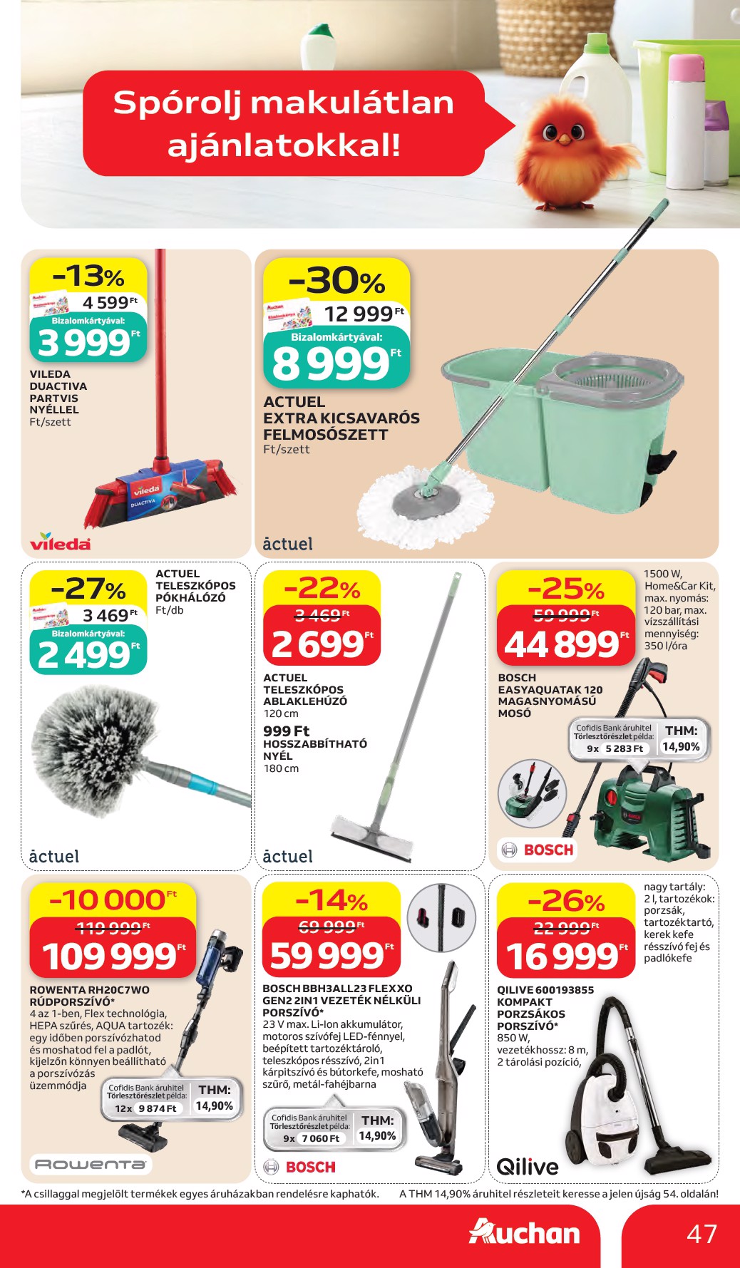 auchan - A jövőbeli Auchan hipermarket akciós újság csütörtöktől 2026.05.28.-tól szerdától 2026.06.03.-ig érvényes. - page: 47