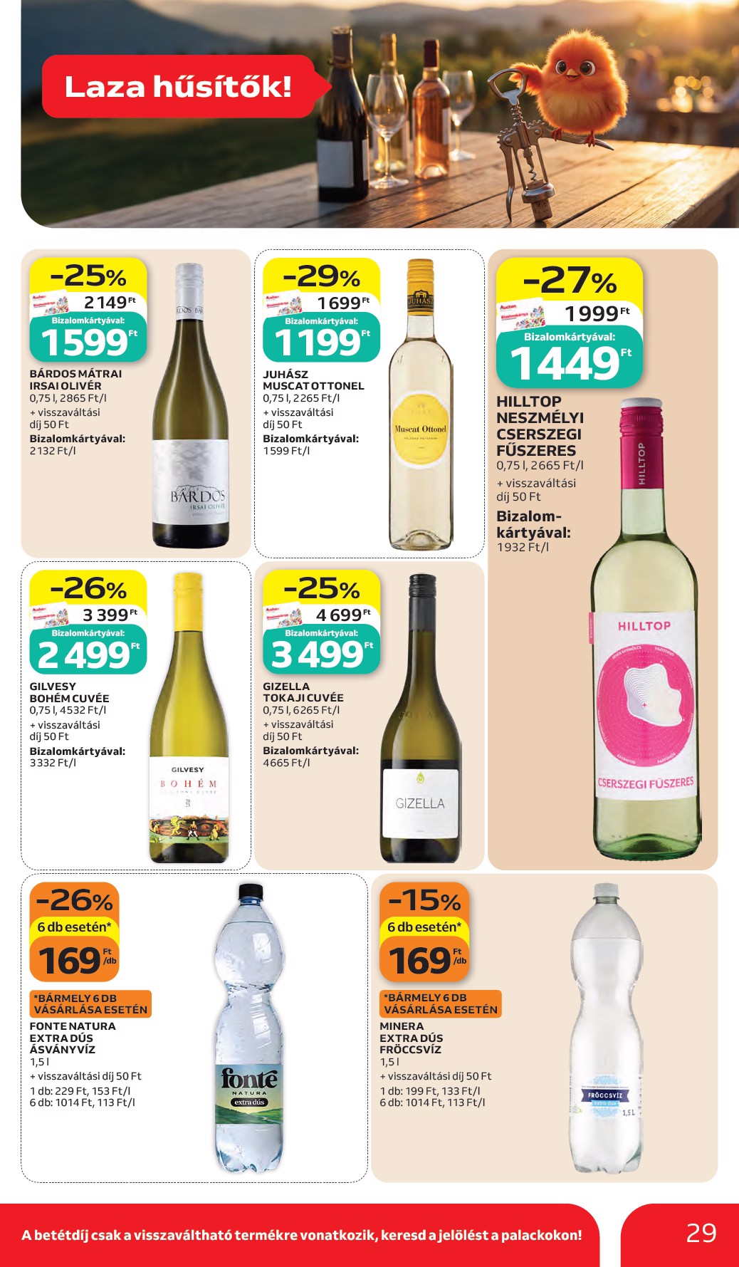 auchan - A jövőbeli Auchan hipermarket akciós újság csütörtöktől 2026.05.28.-tól szerdától 2026.06.03.-ig érvényes. - page: 29