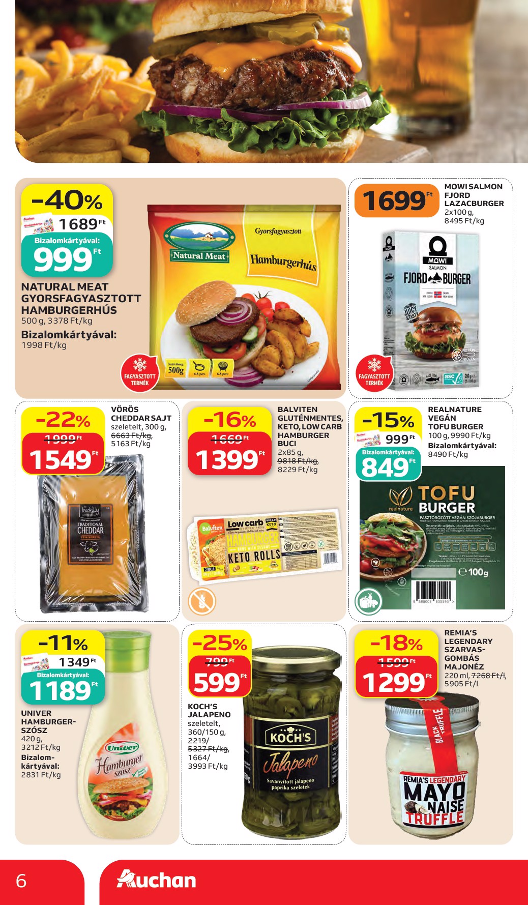 auchan - A jövőbeli Auchan hipermarket akciós újság csütörtöktől 2026.05.28.-tól szerdától 2026.06.03.-ig érvényes. - page: 6