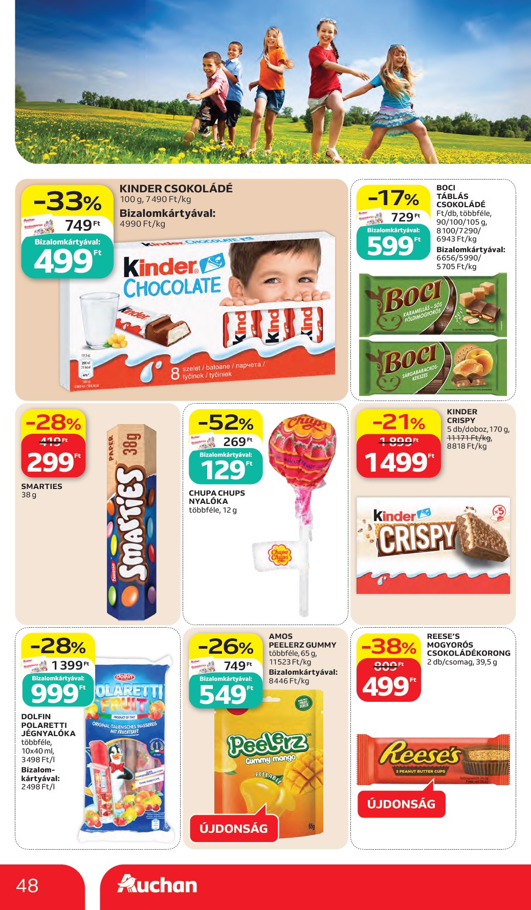 auchan - A jövőbeli Auchan hipermarket akciós újság csütörtöktől 2026.05.28.-tól szerdától 2026.06.03.-ig érvényes. - page: 48